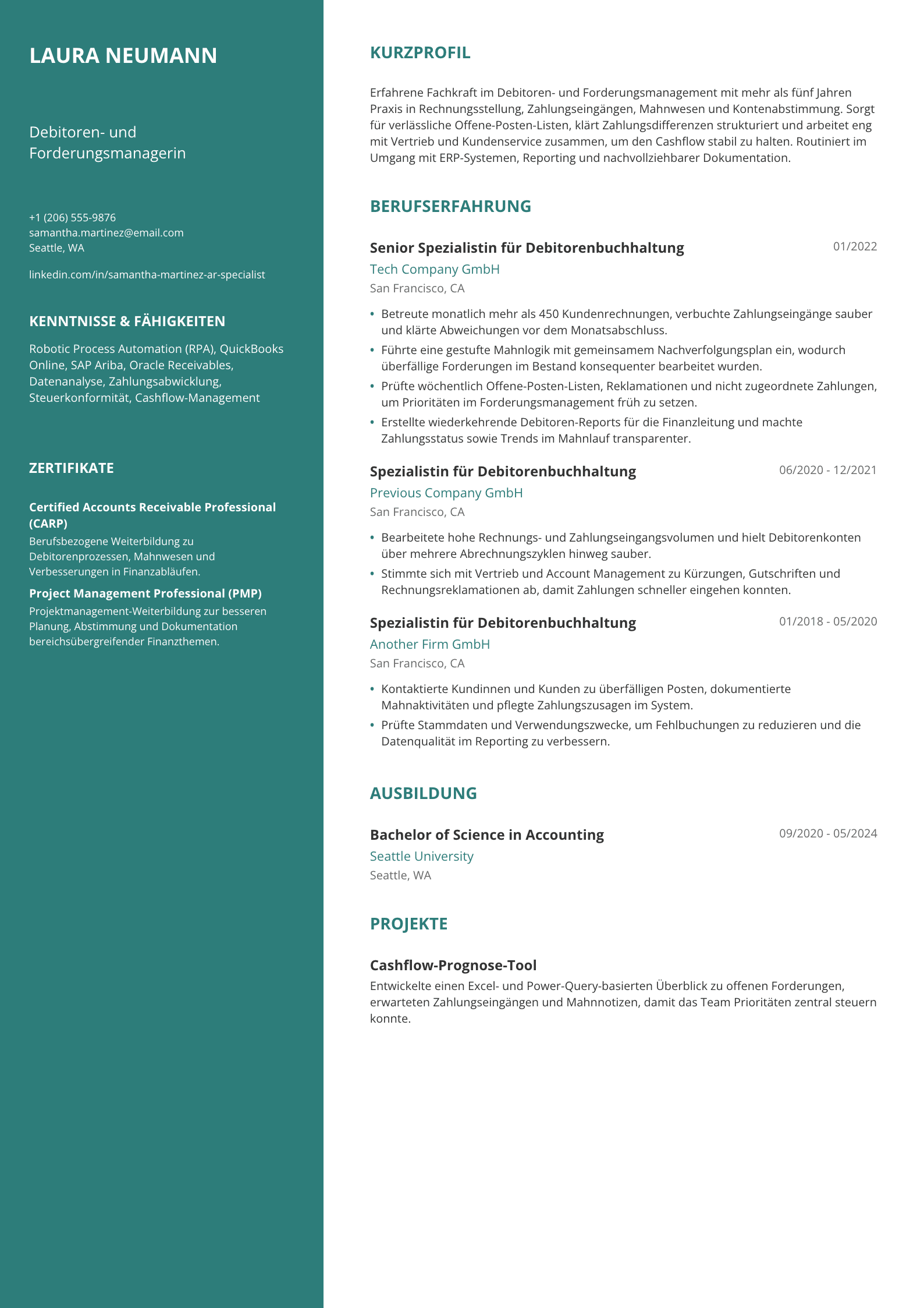 Debitoren- und Forderungsmanagerin