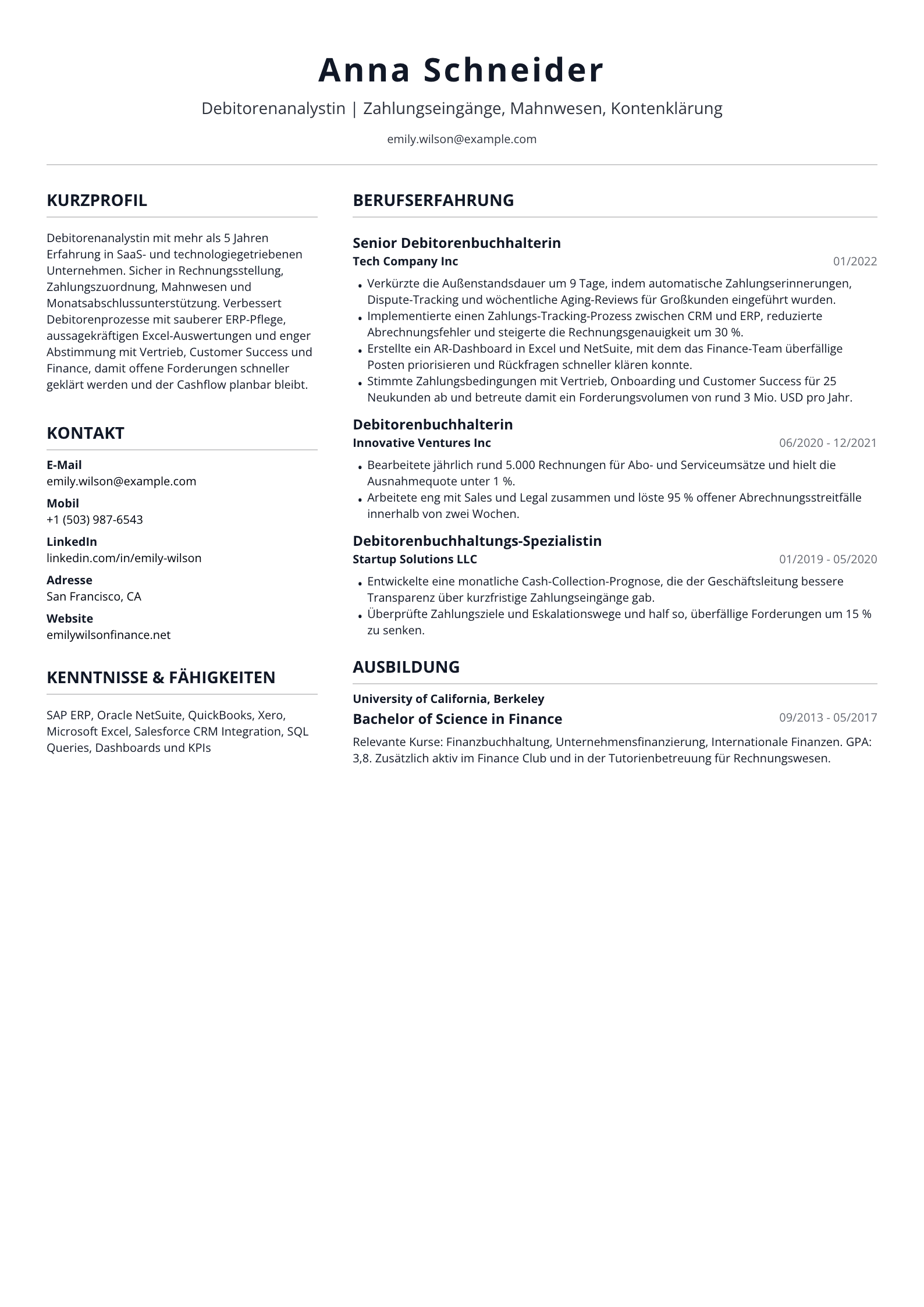 Debitorenanalystin