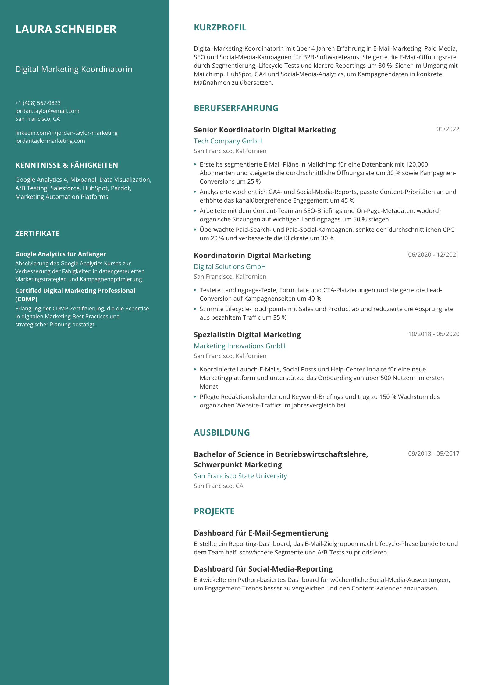 Digital-Marketing-Koordinatorin