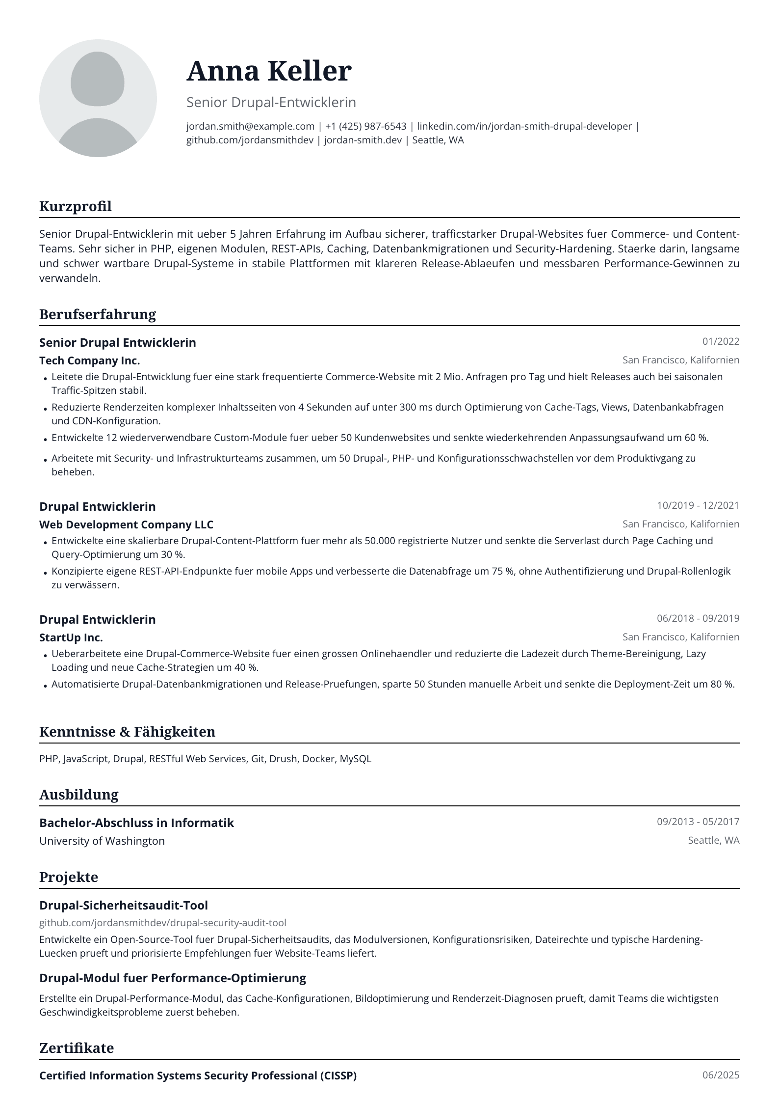Drupal-Entwicklerin
