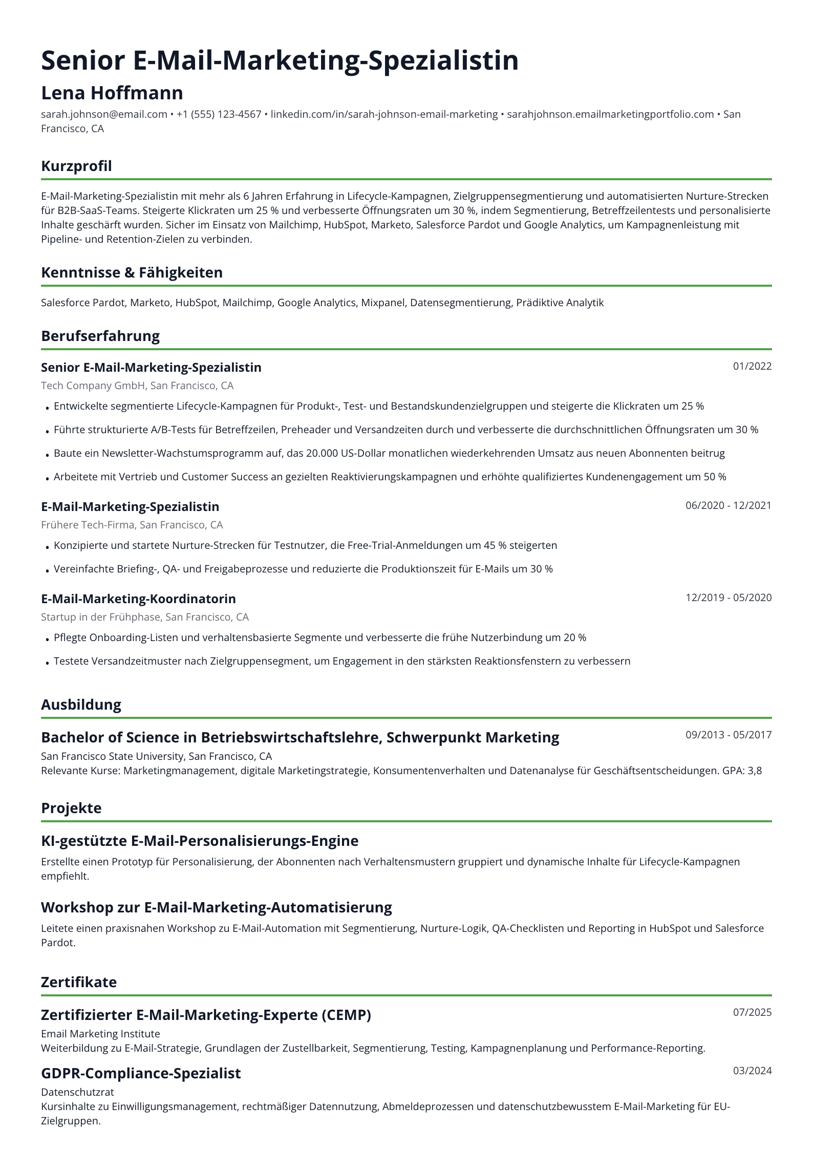 E-Mail-Marketing-Spezialistin