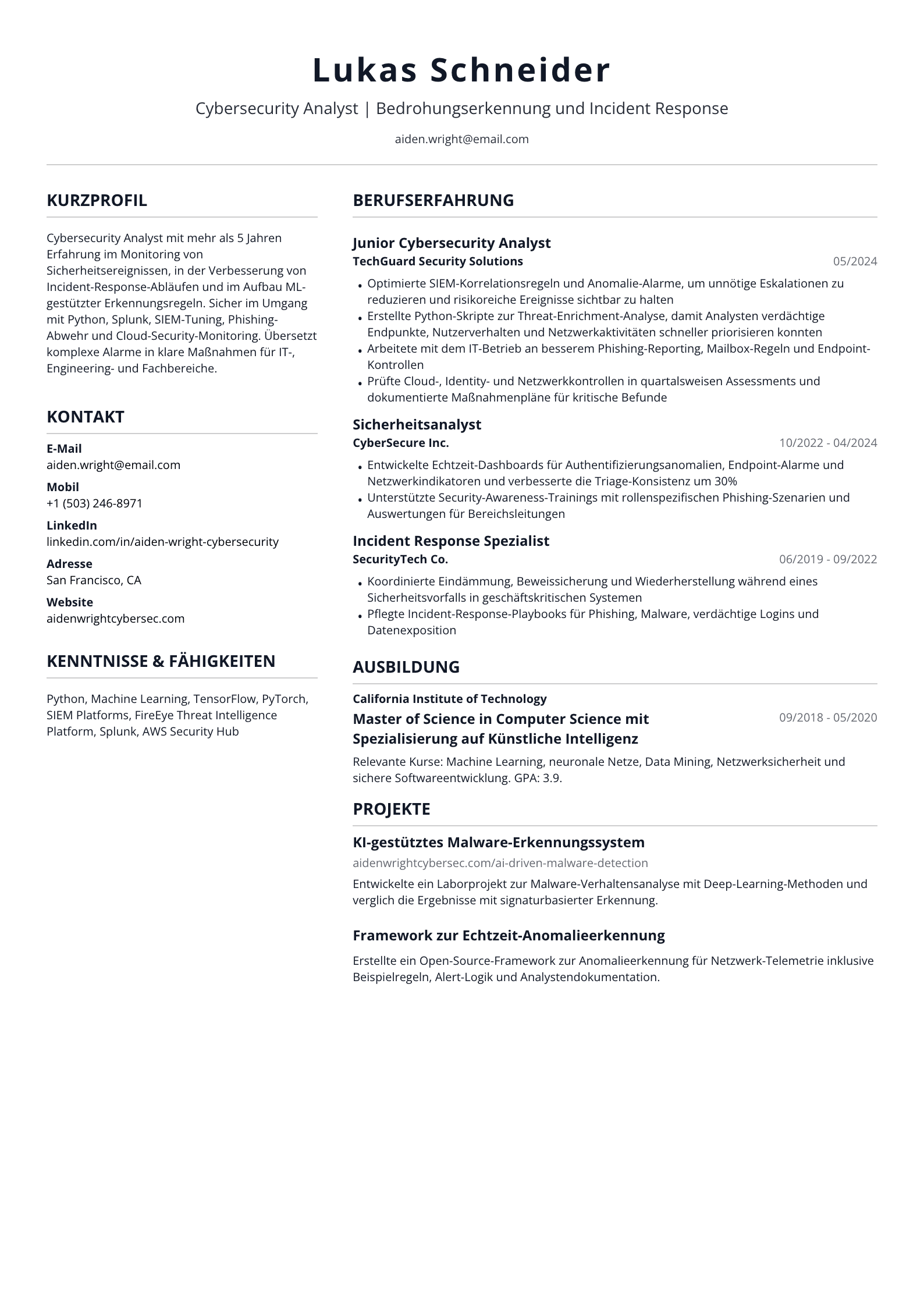 Cybersecurity Analyst