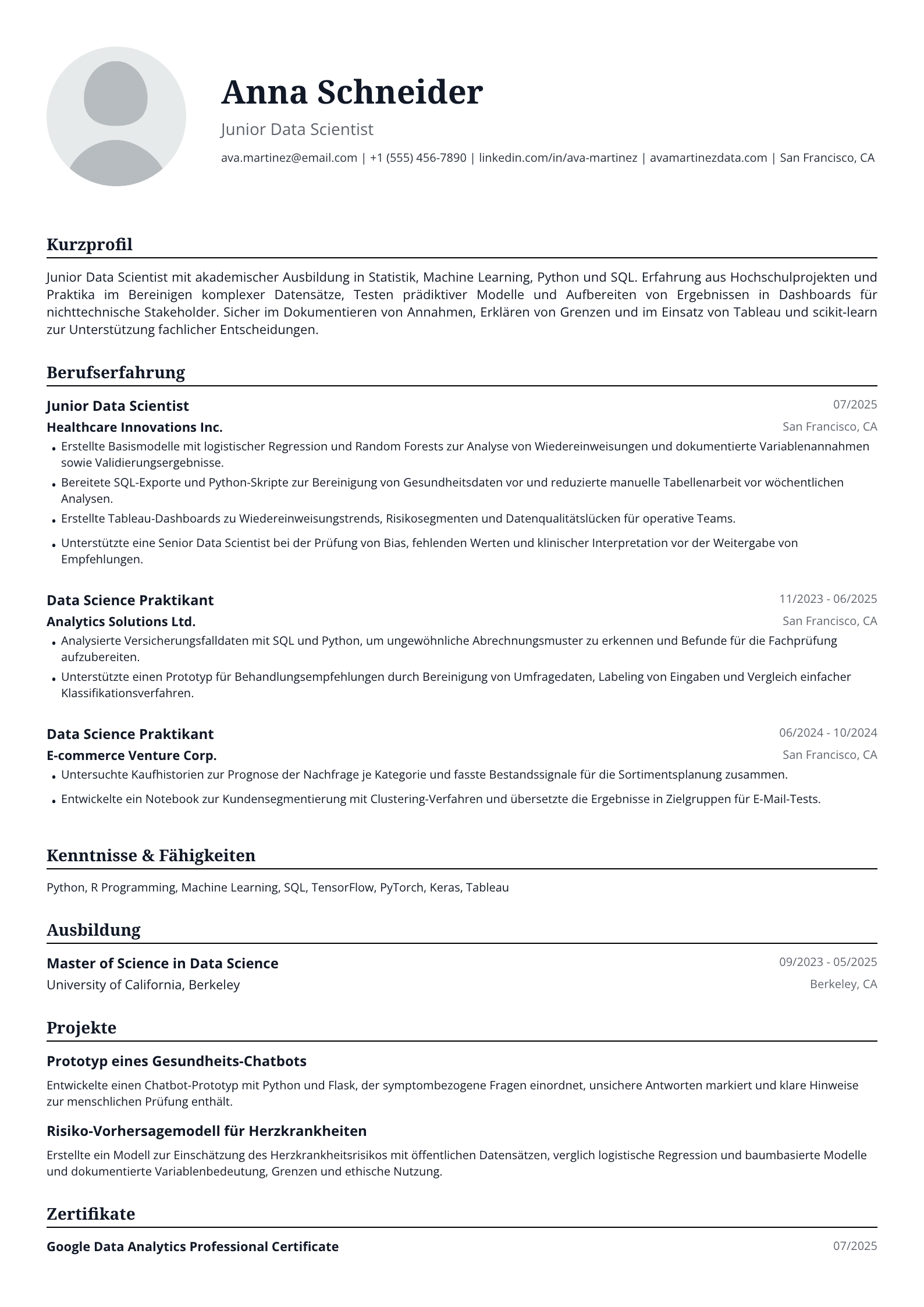 Junior Data Scientist
