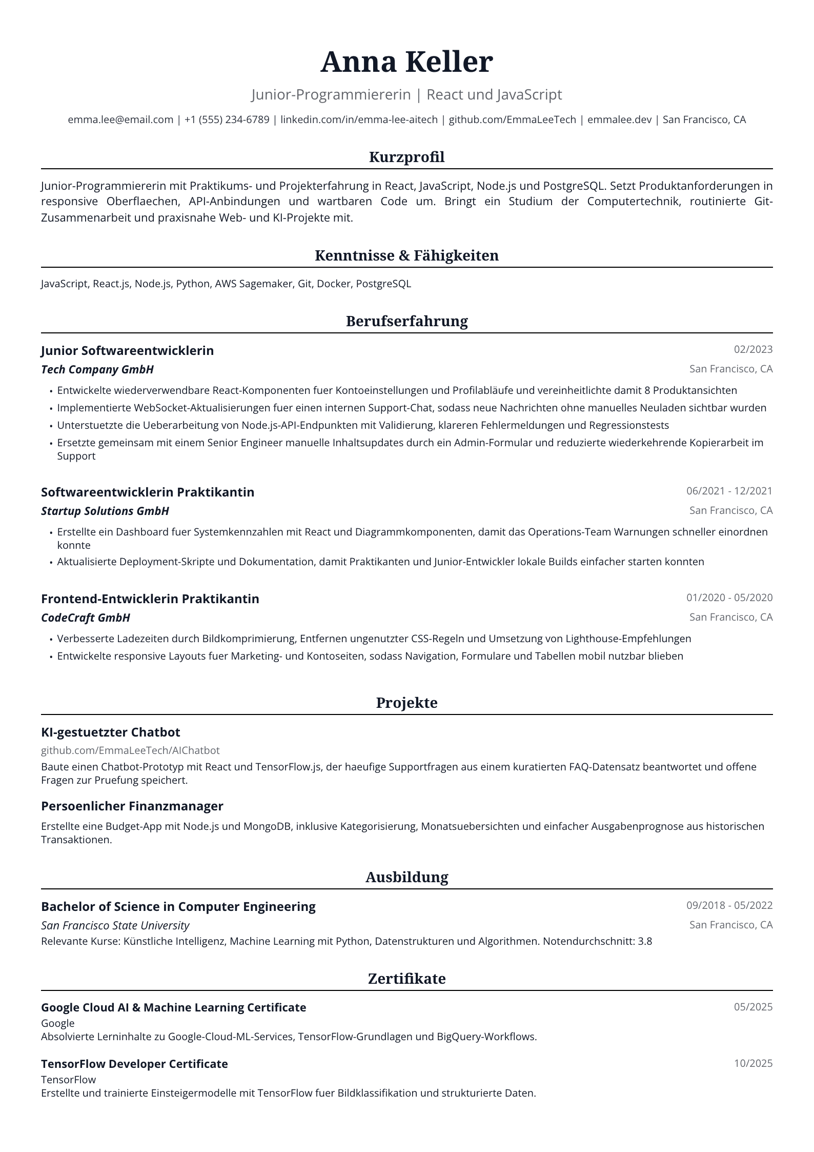Junior-Programmiererin