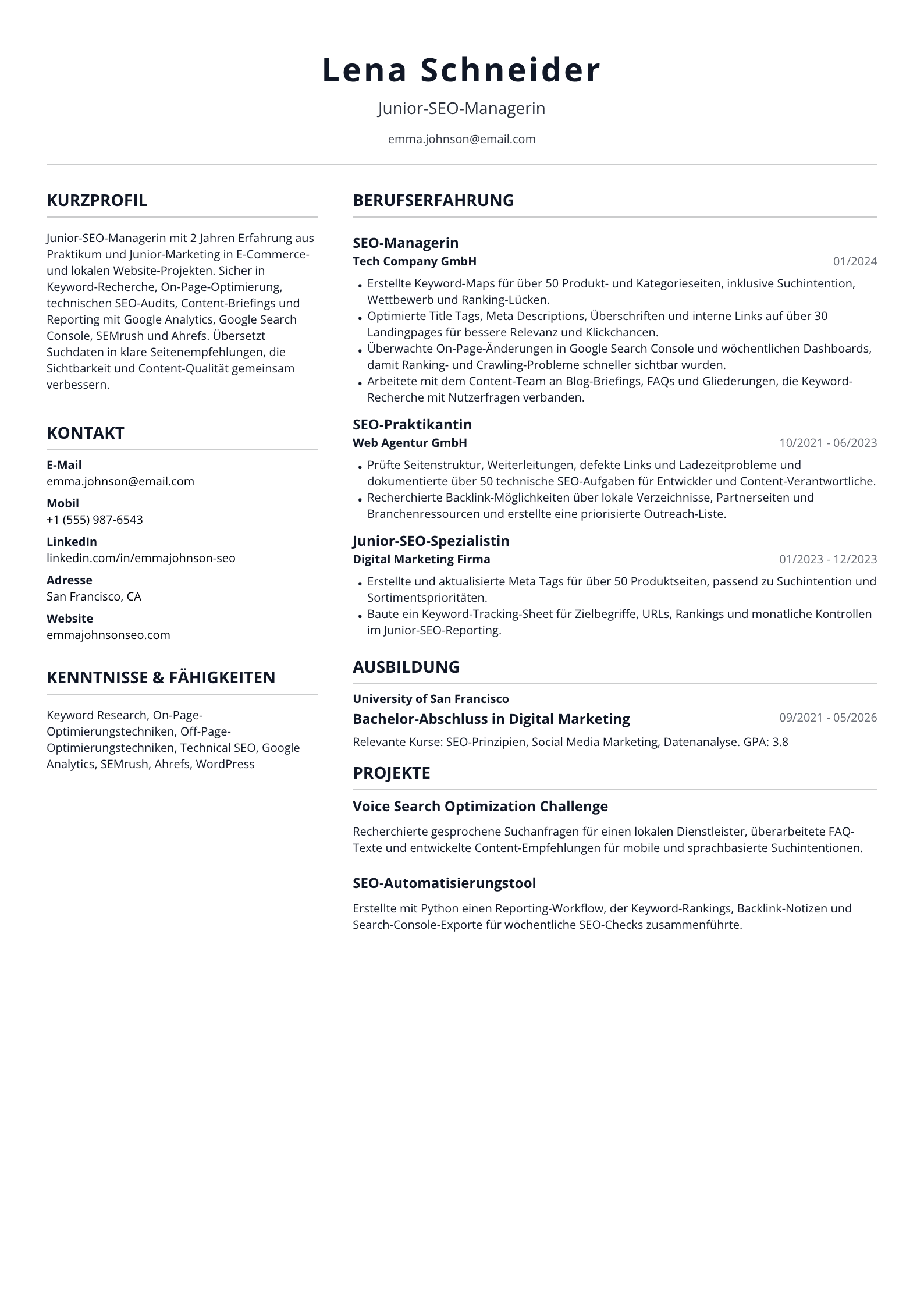 Junior-SEO-Managerin
