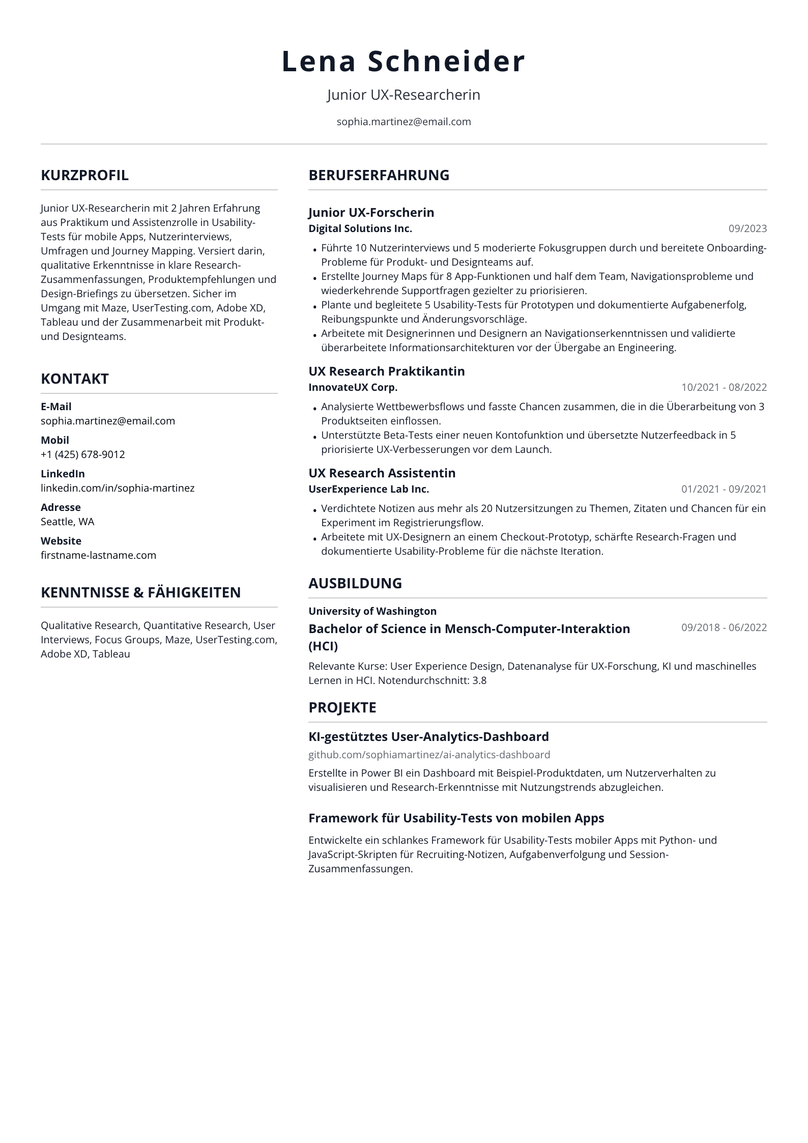 Junior UX-Researcherin