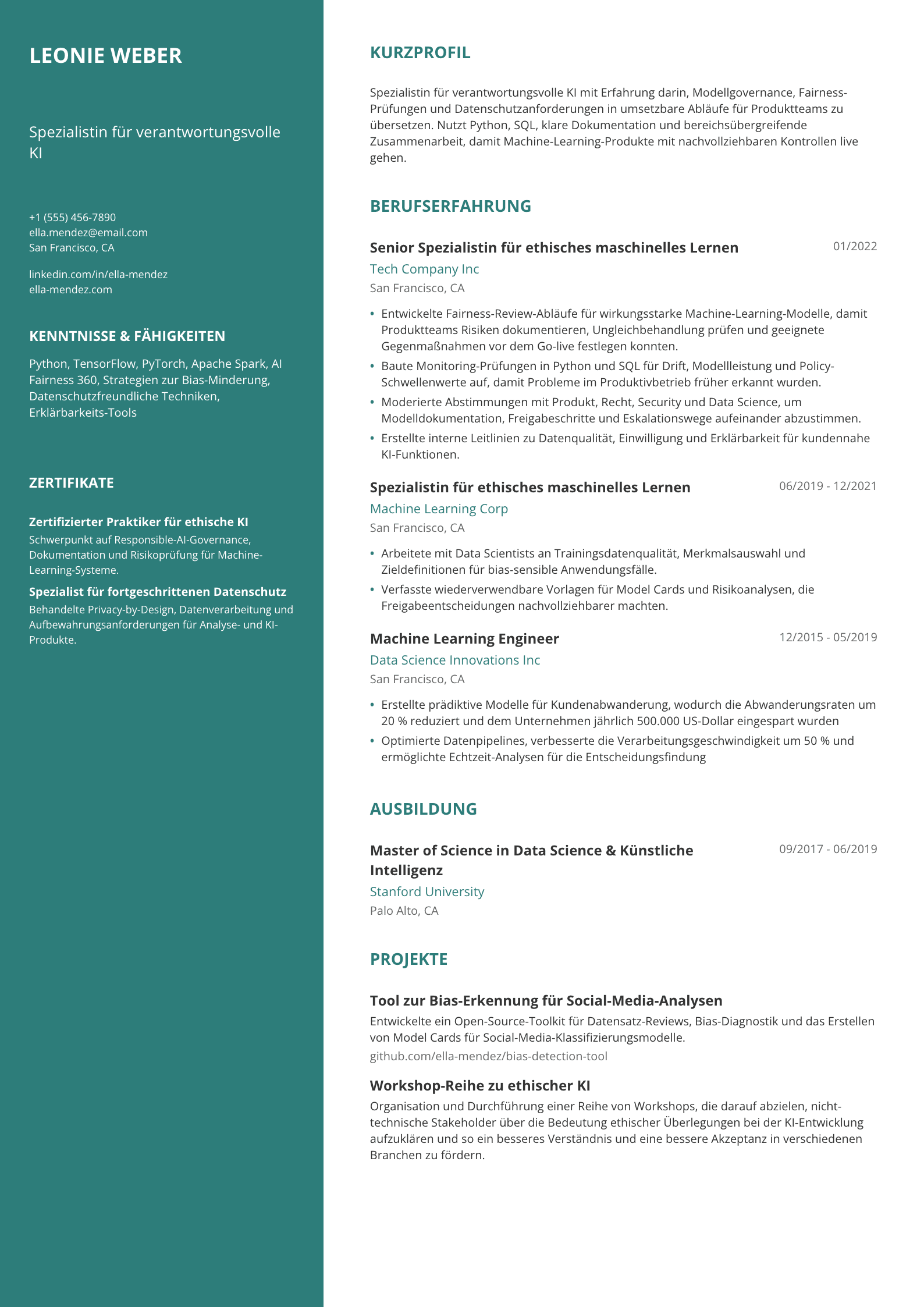 Spezialistin für verantwortungsvolle KI