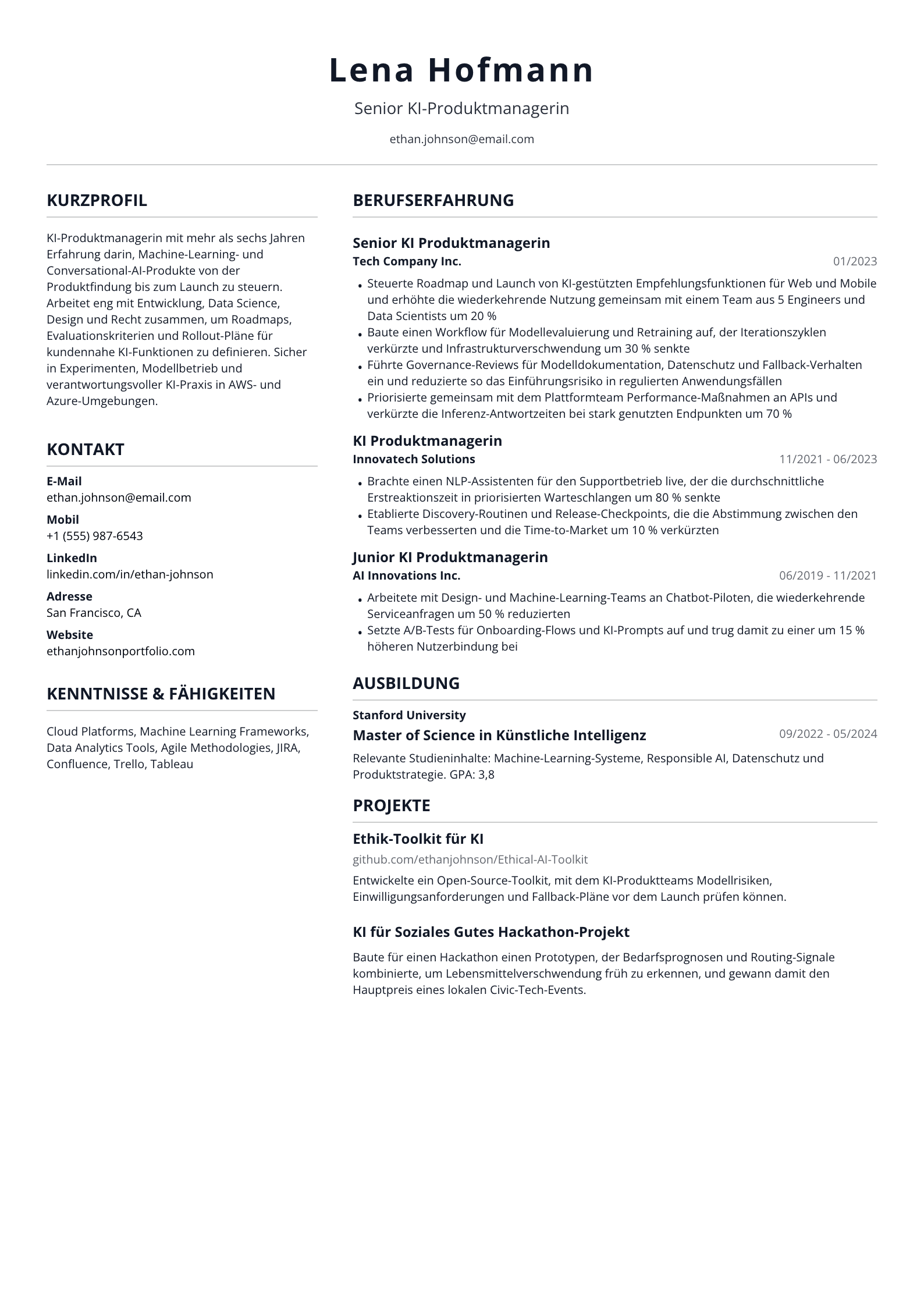 KI-Produktmanagerin