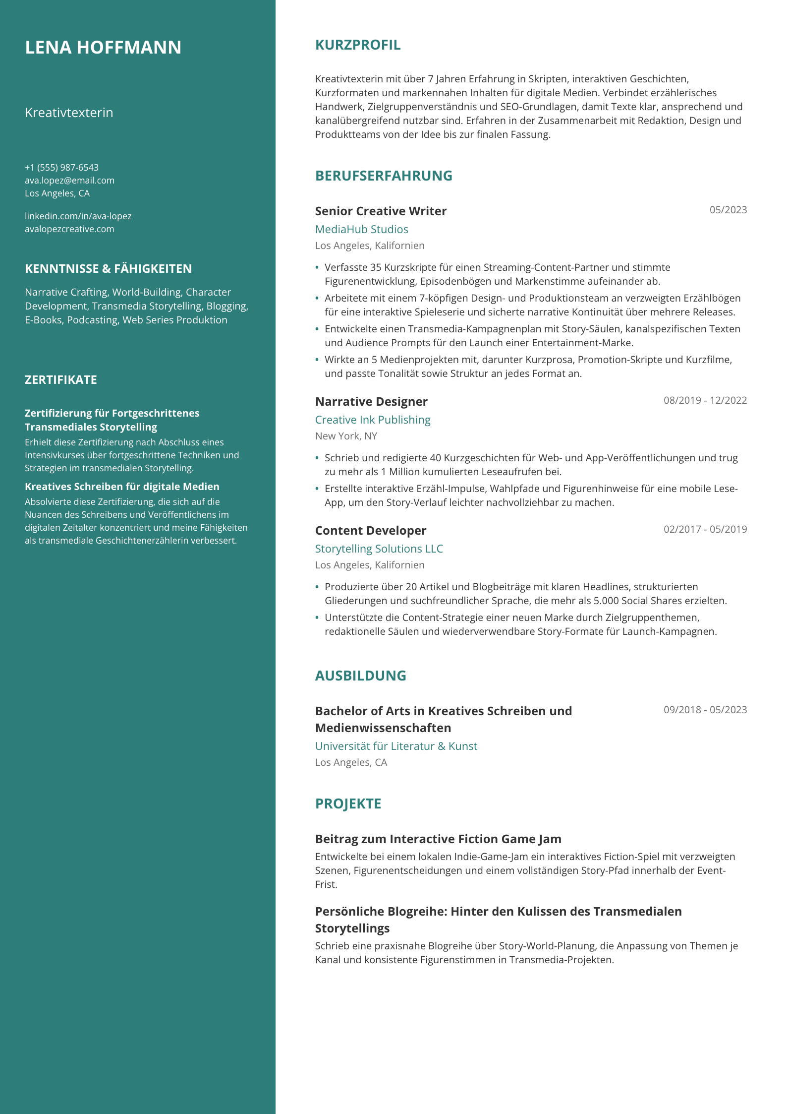 Kreativtexterin