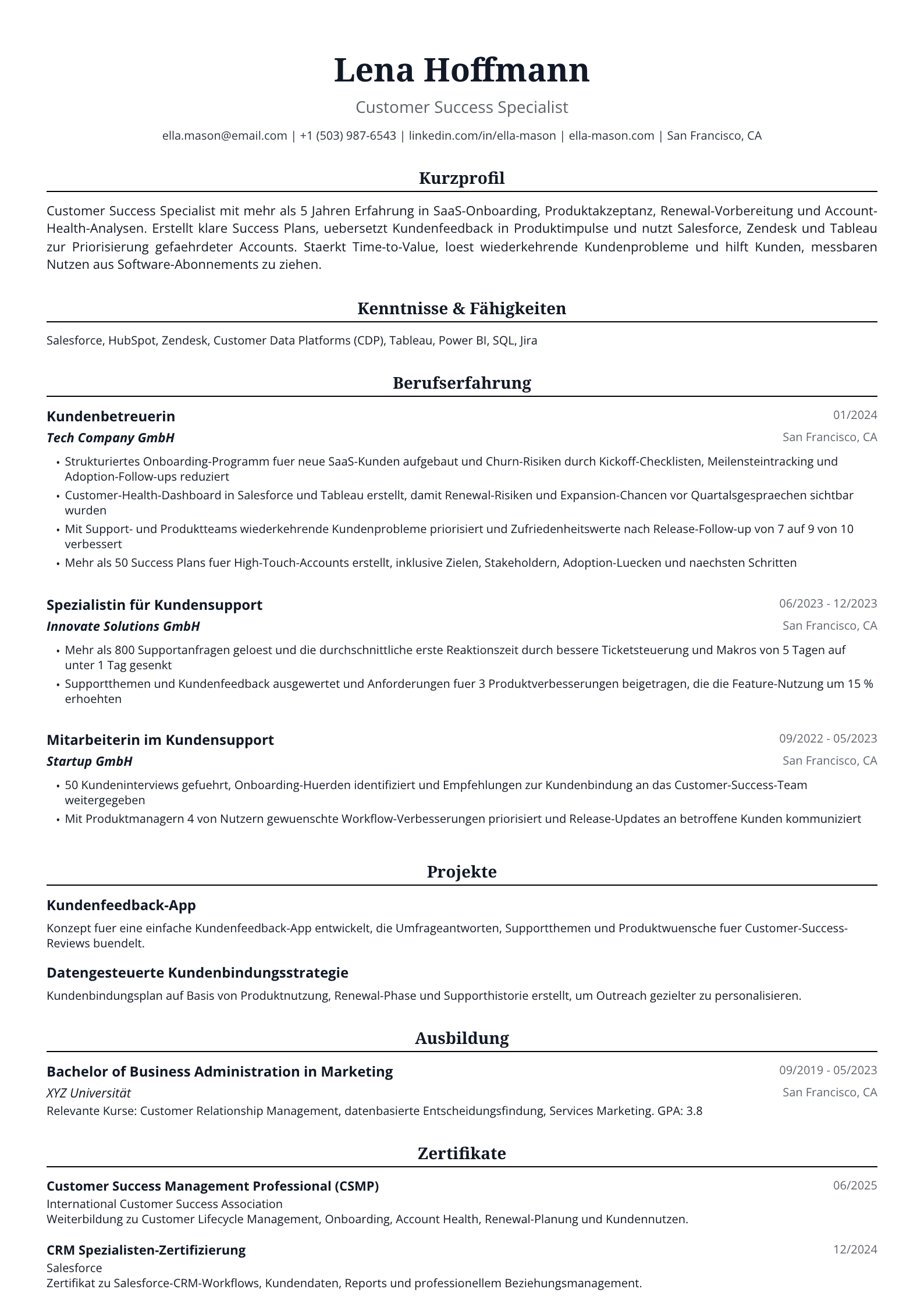 Customer Success Specialist