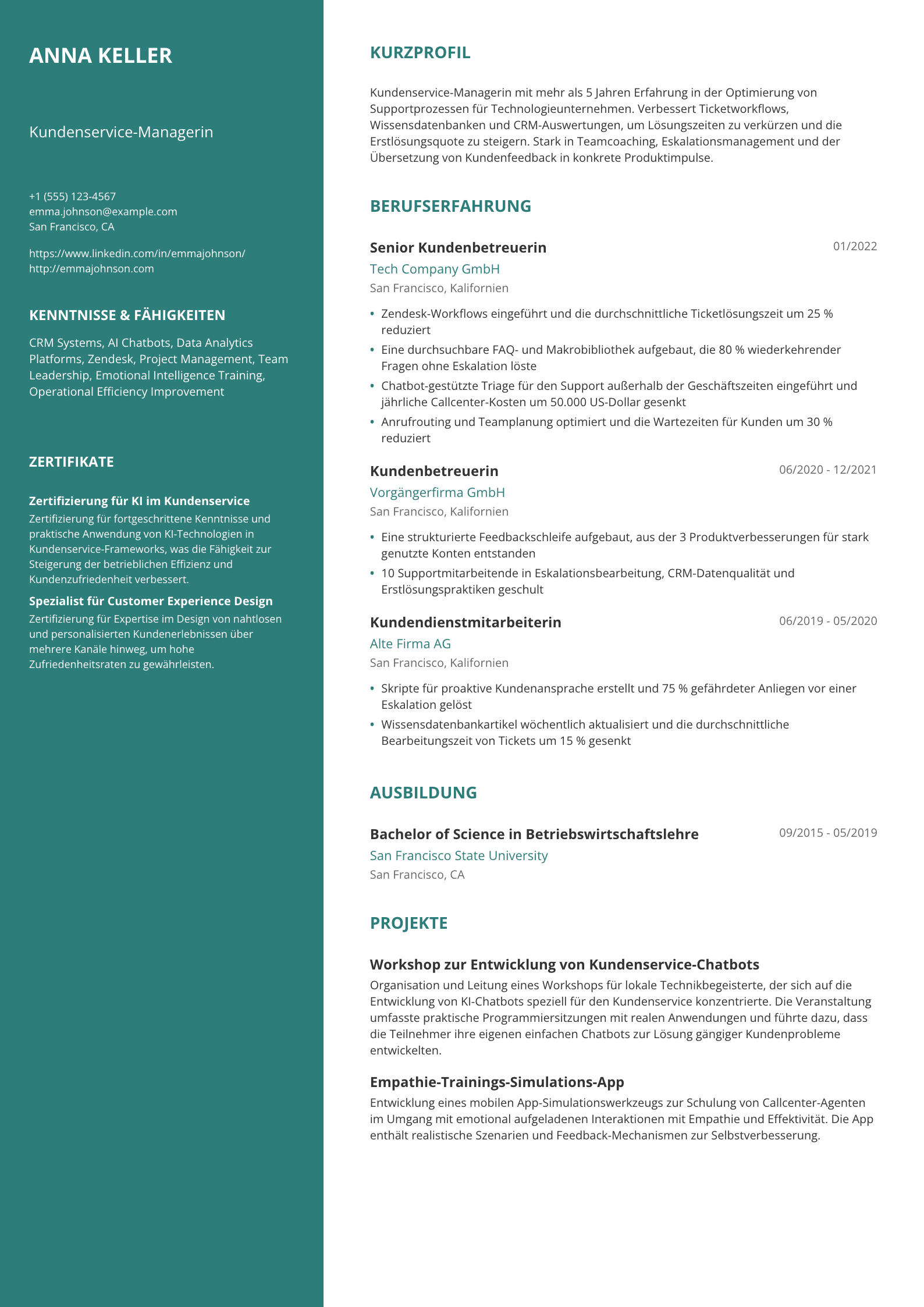 Kundenservice-Managerin