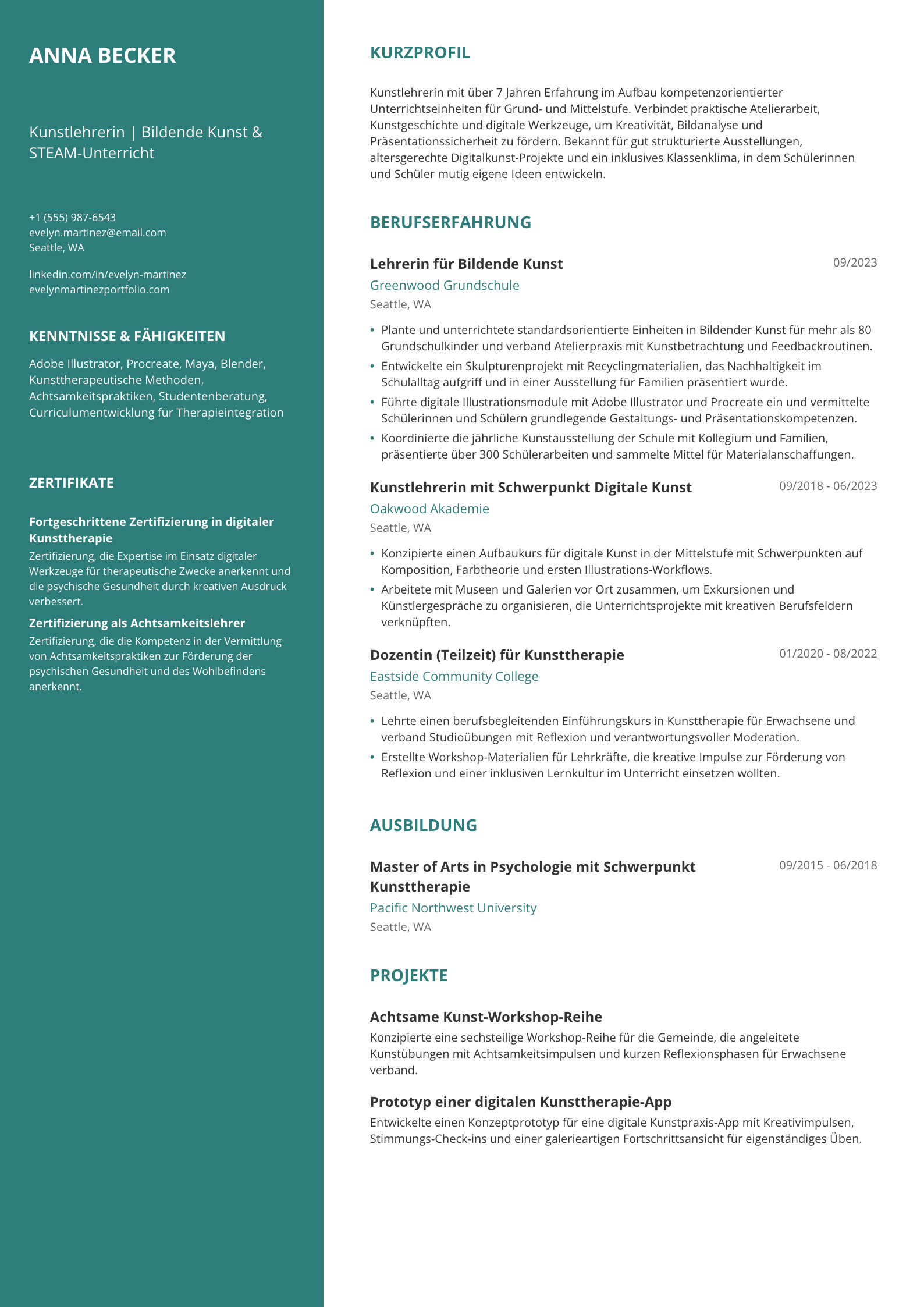 Kunstlehrerin
