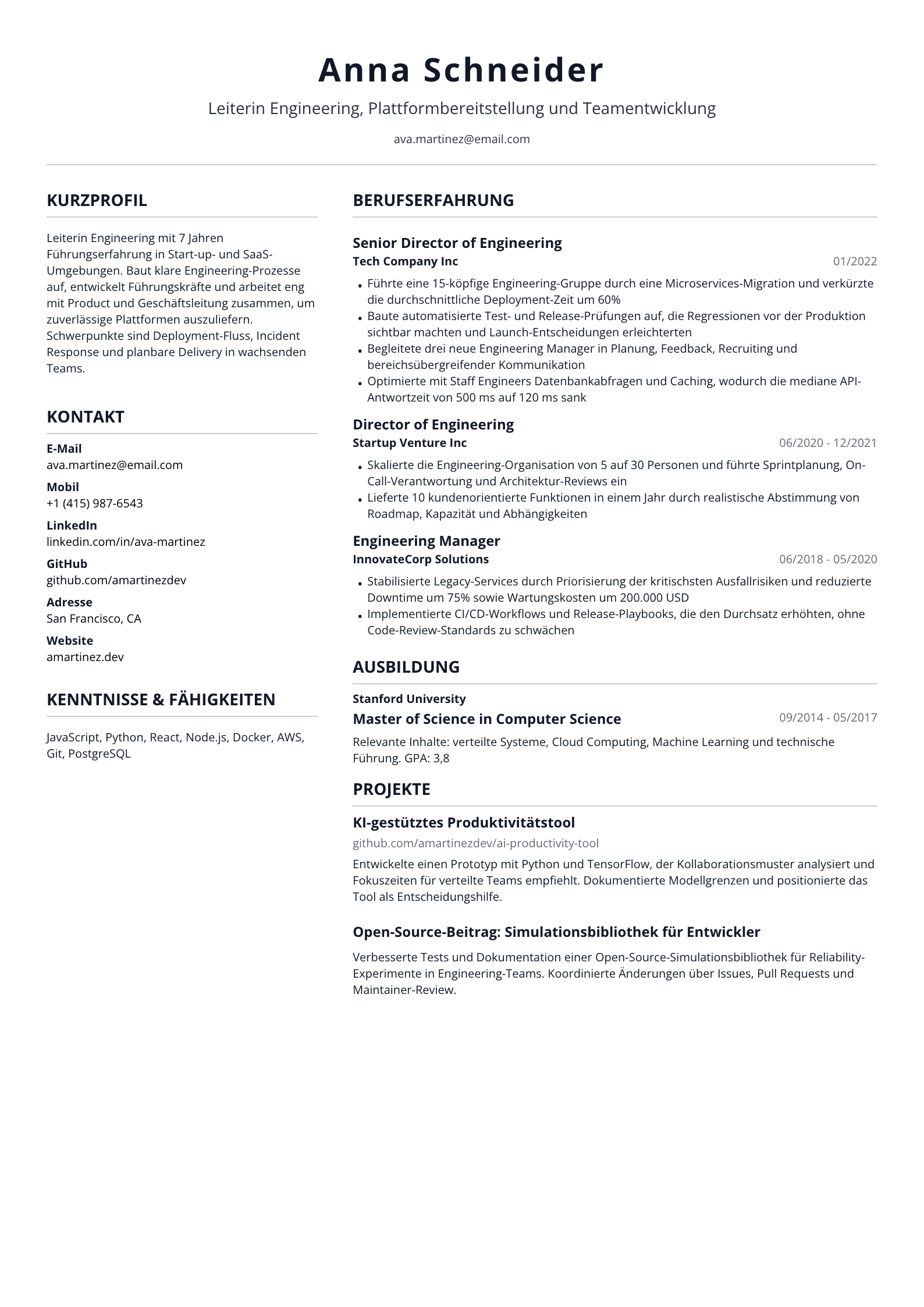 Leiterin Engineering