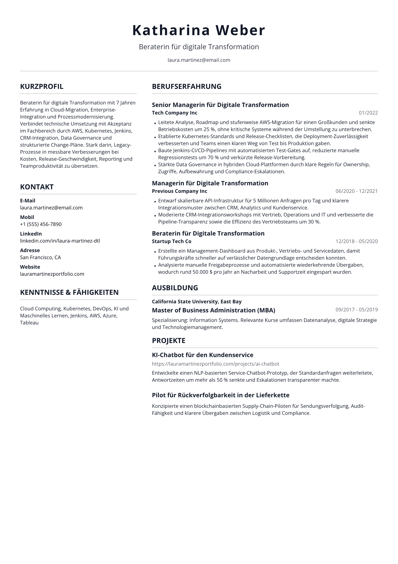Beraterin für digitale Transformation