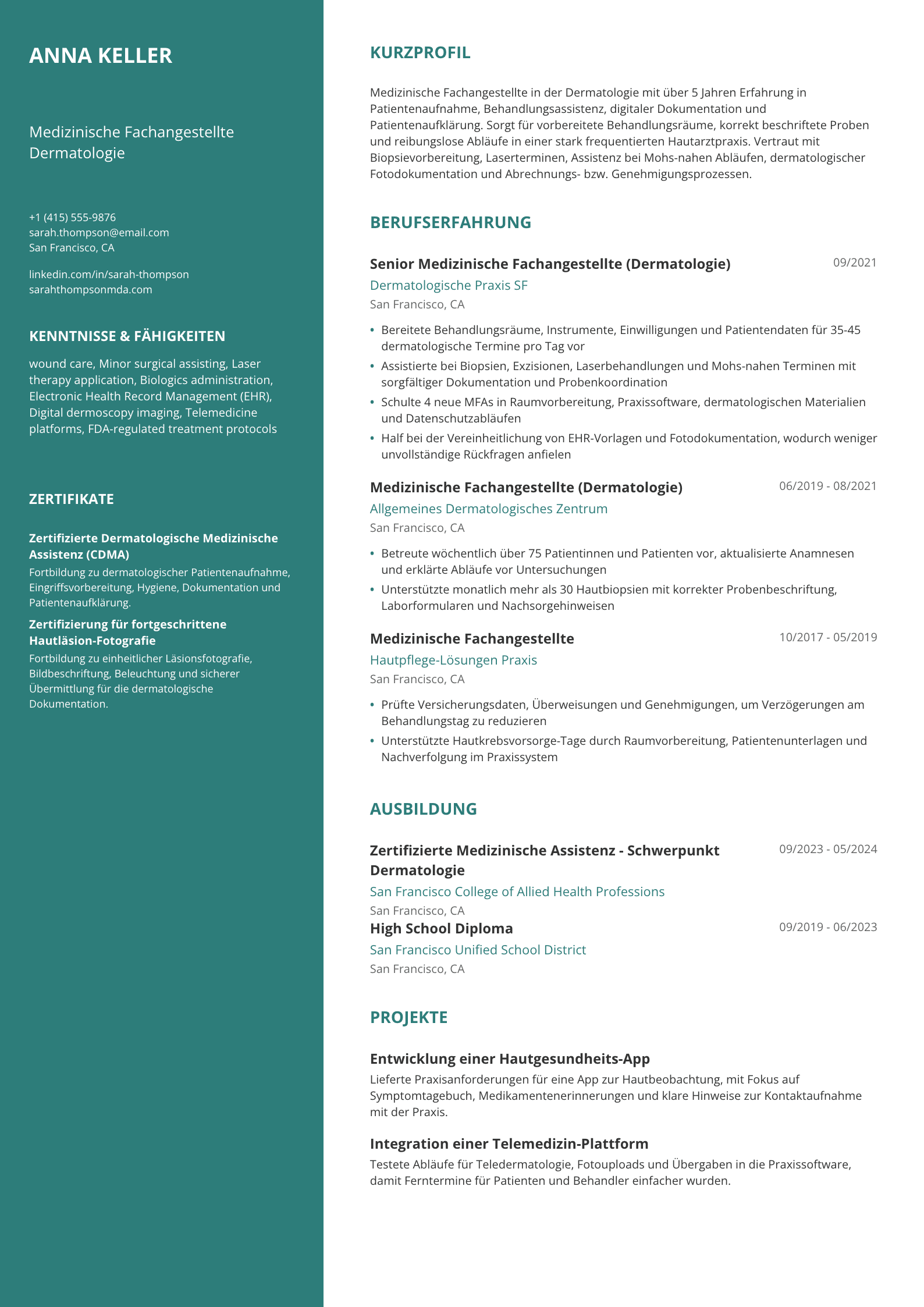 Medizinische Fachangestellte Dermatologie