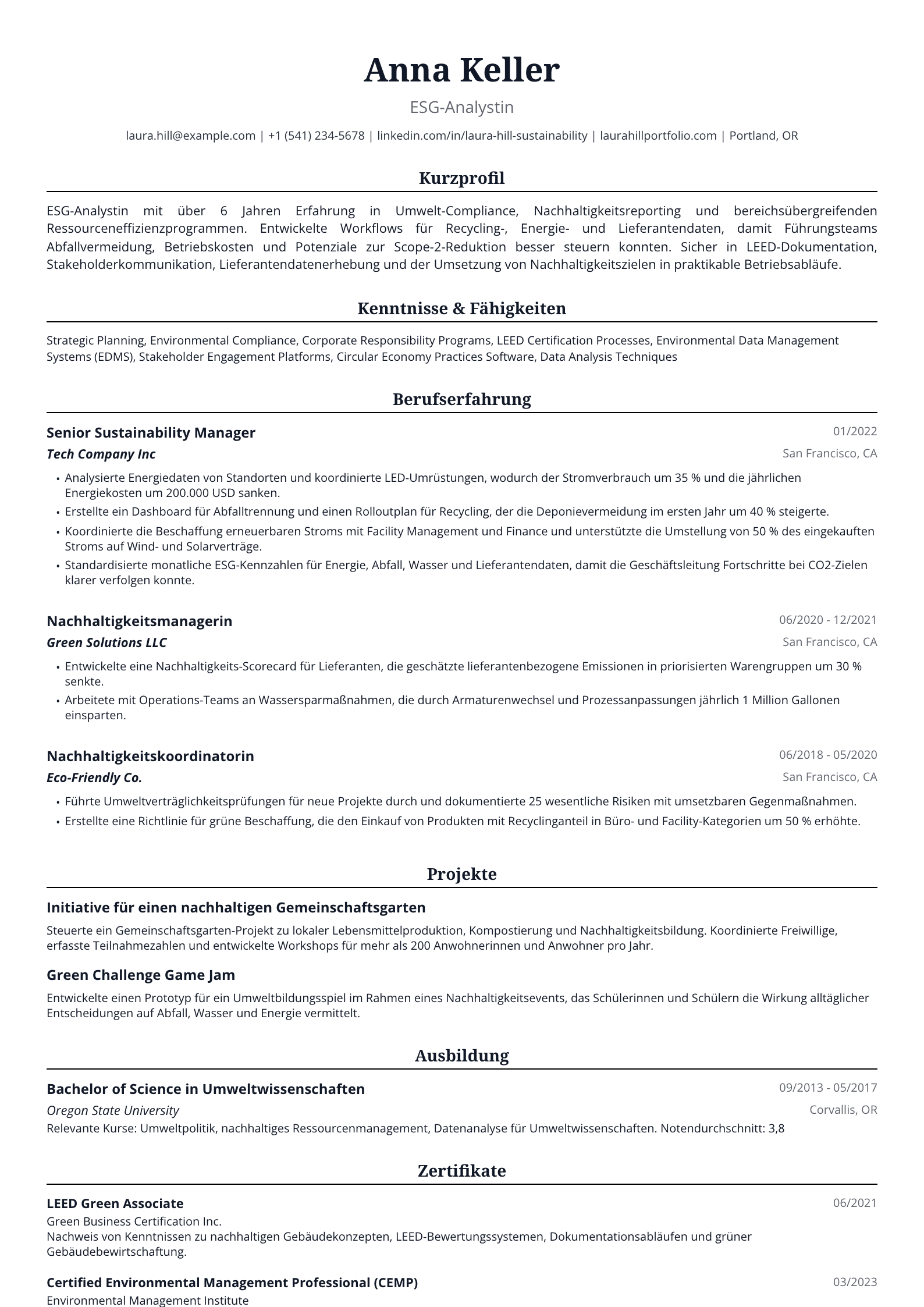 ESG-Analystin
