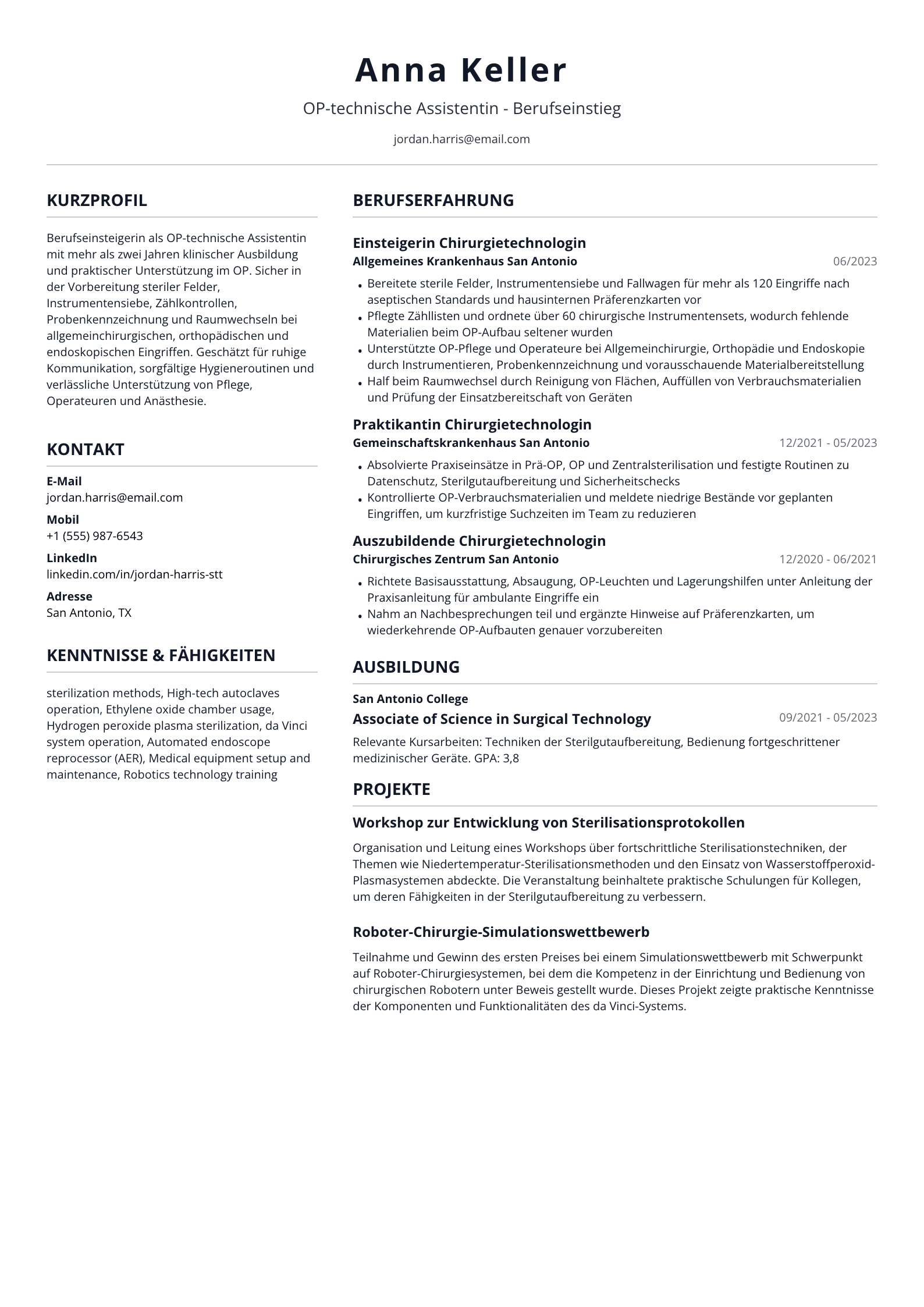 OP-technische Assistentin