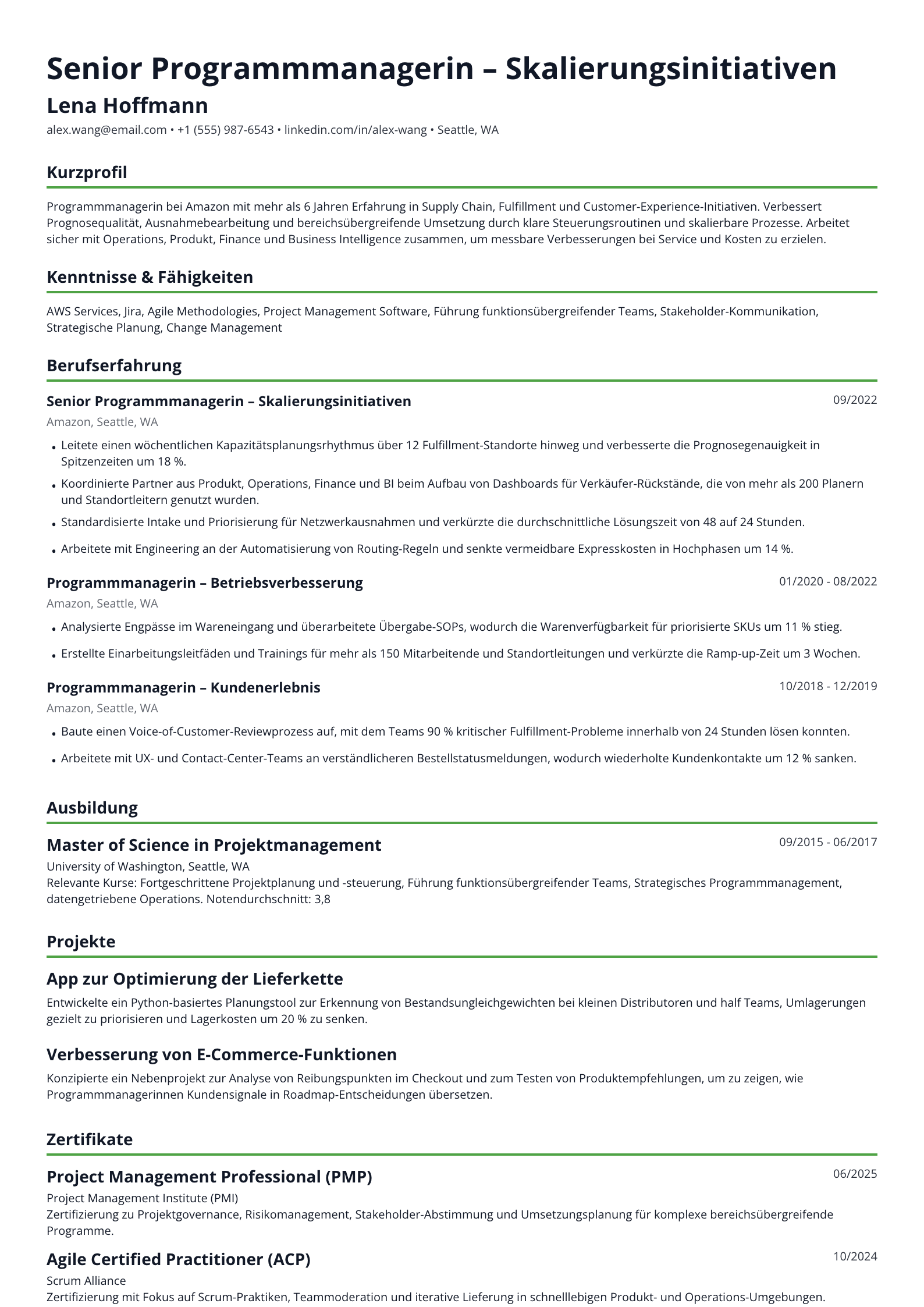 Amazon-Programmmanagerin