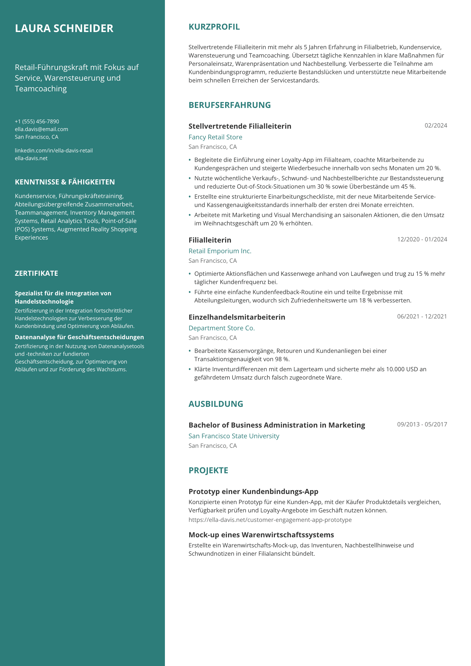 Stellvertretende Filialleiterin
