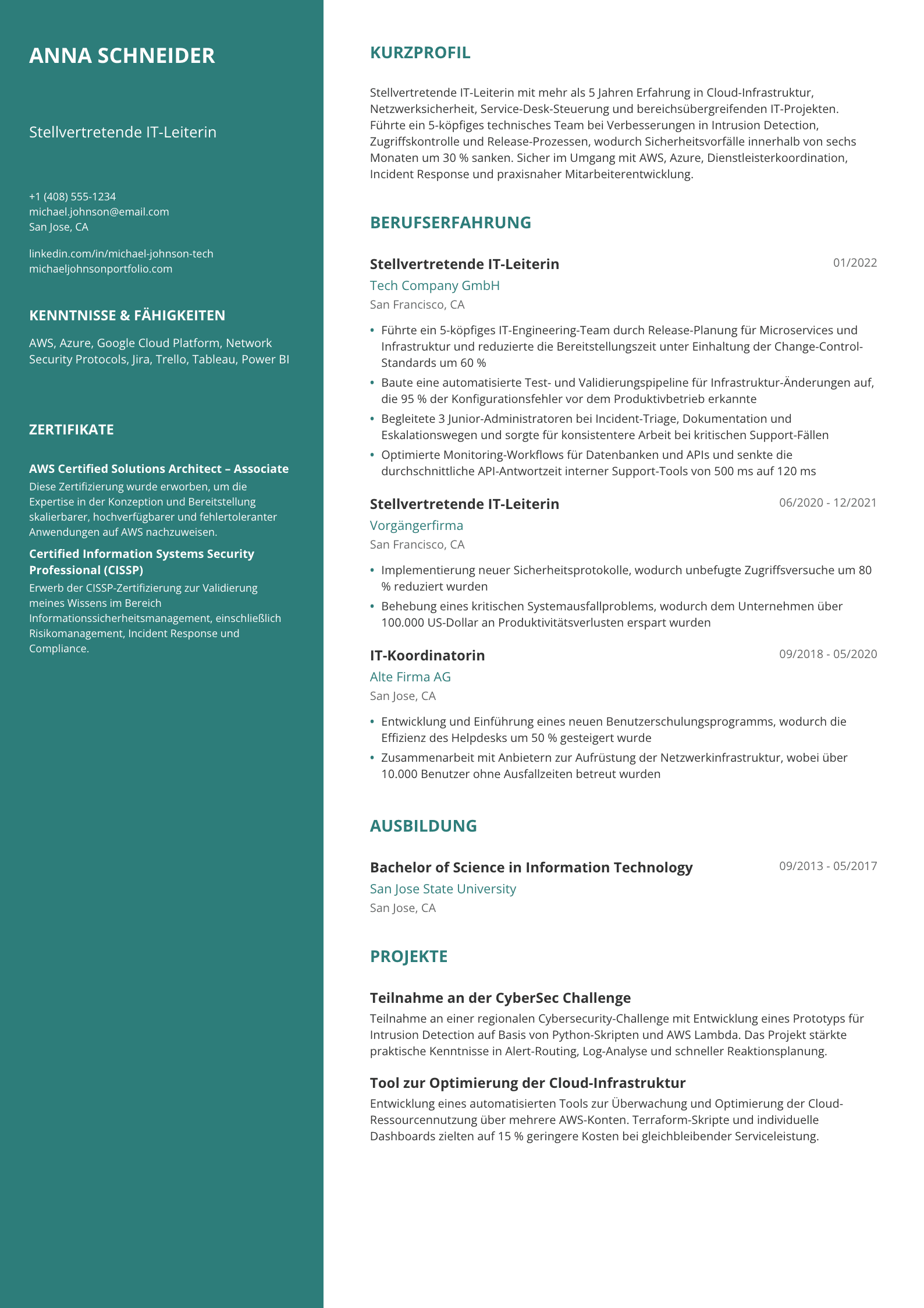 Stellvertretende IT-Leiterin