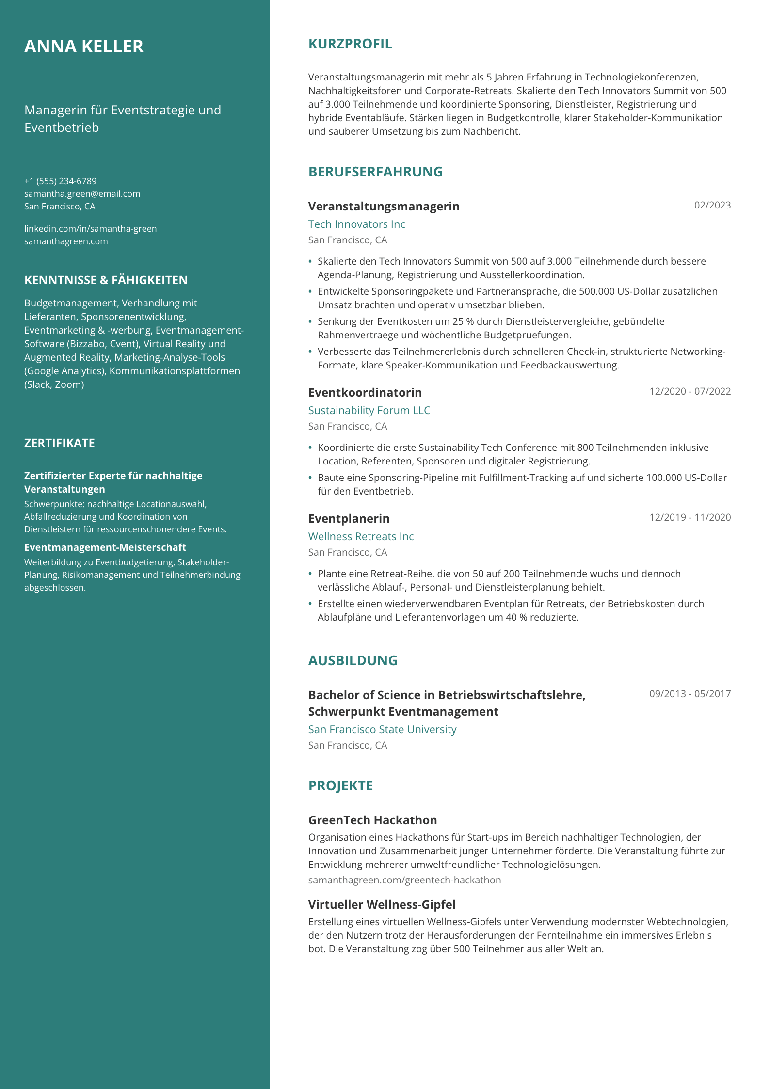 Veranstaltungsmanagerin