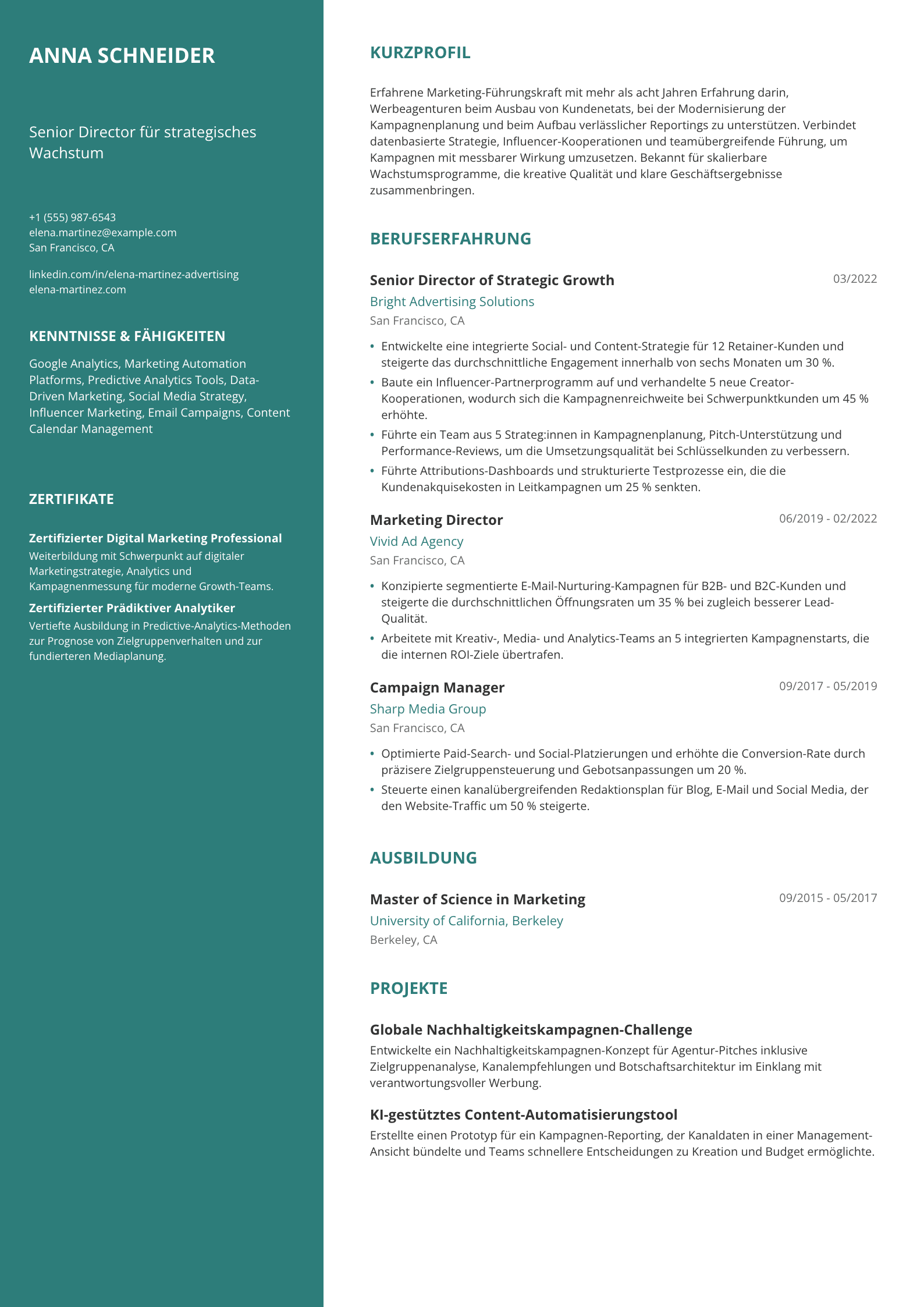 Senior Director für strategisches Wachstum