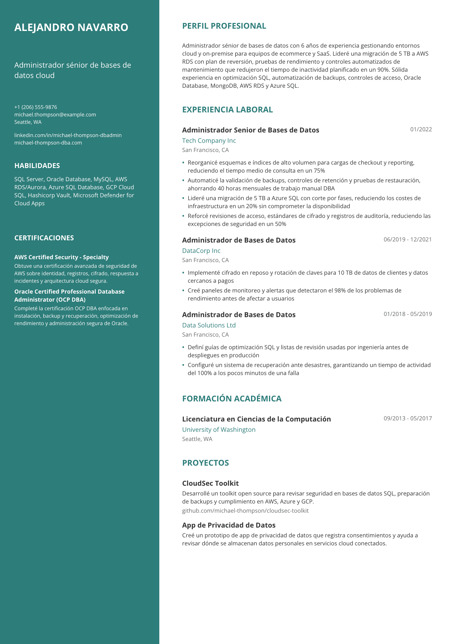 Administrador de bases de datos