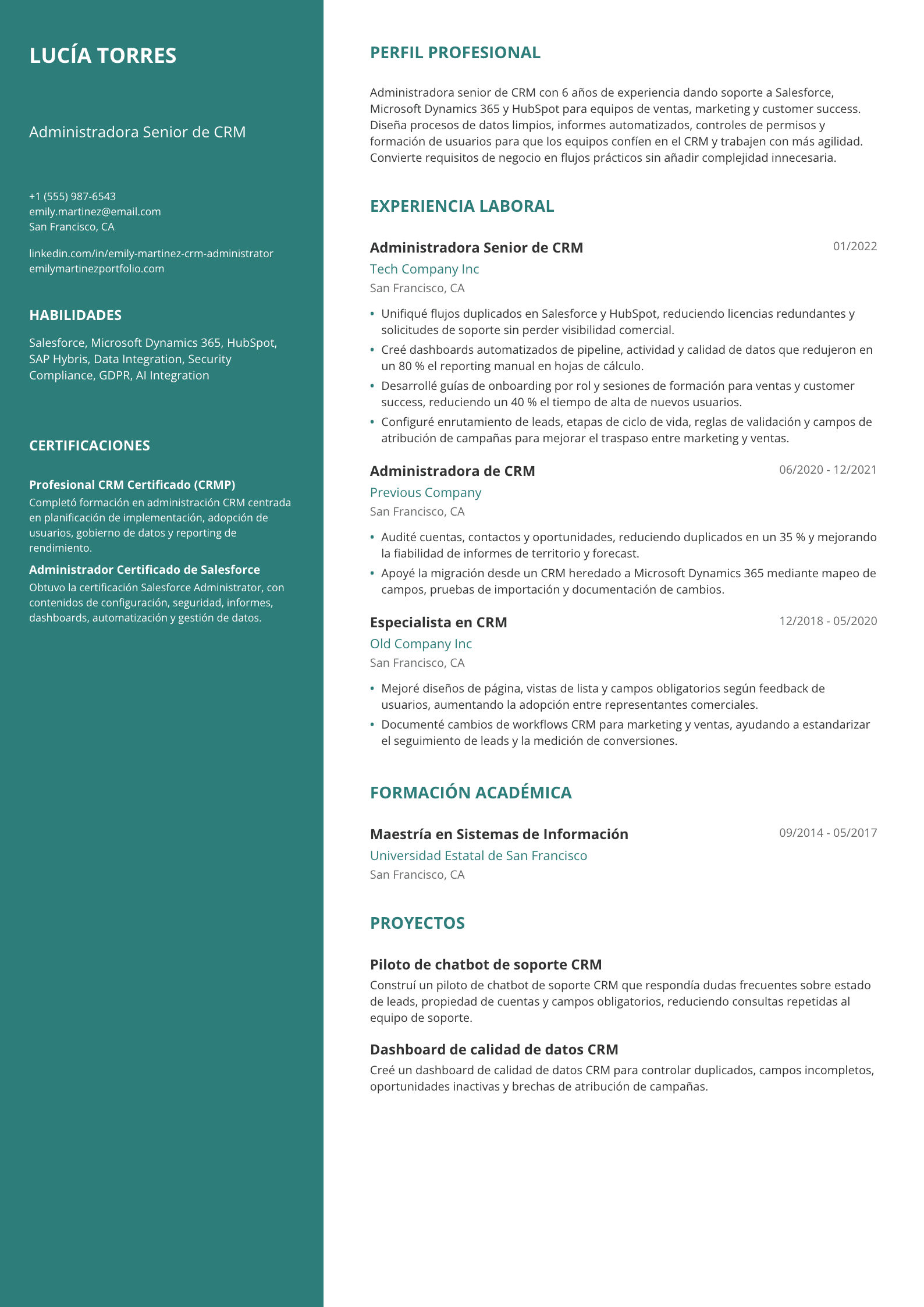 Administradora de CRM