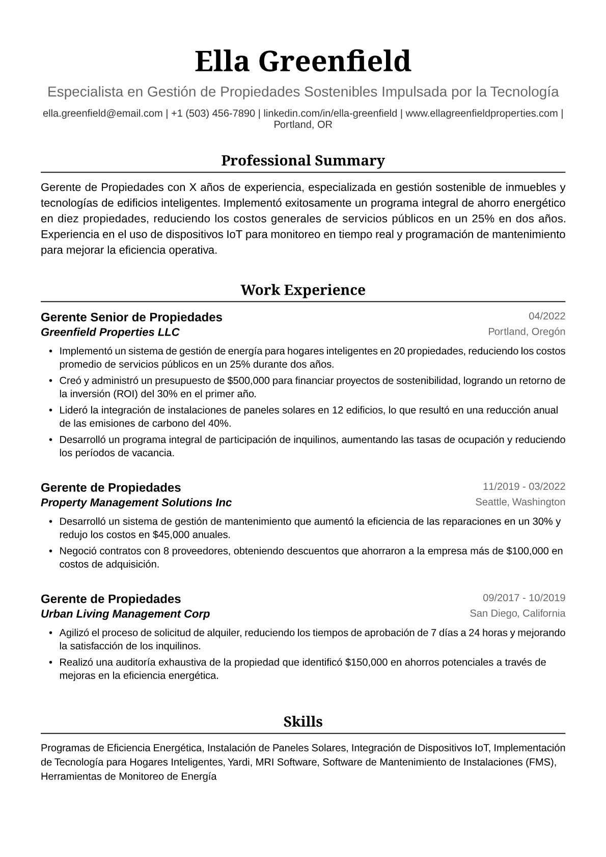 Gerente de propiedades