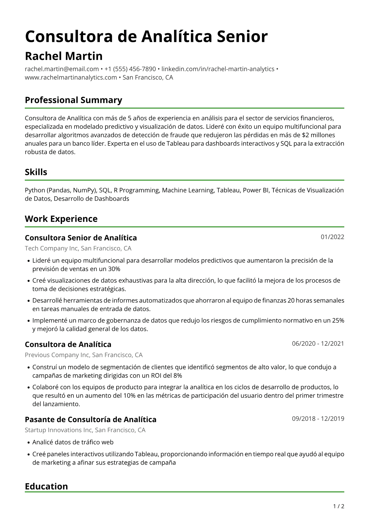 Consultora Analítica