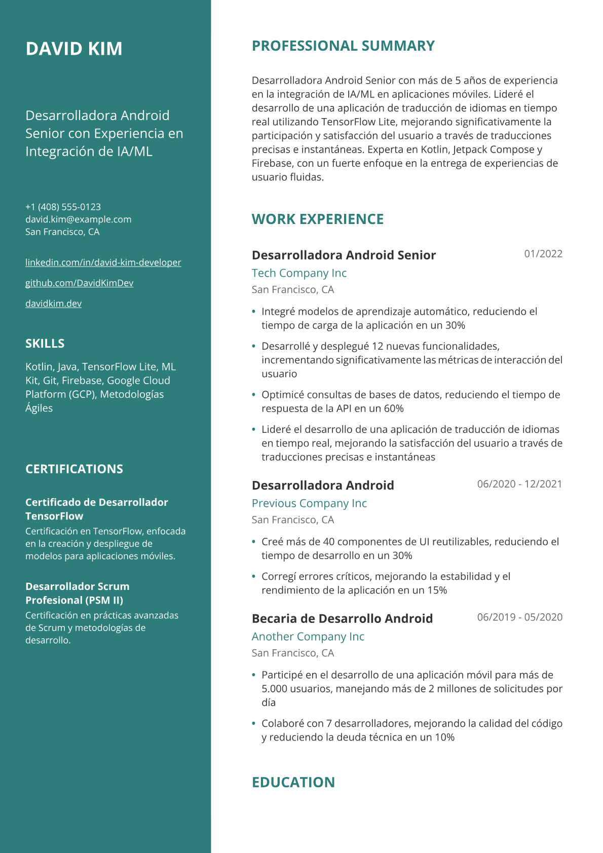 Desarrolladora Android