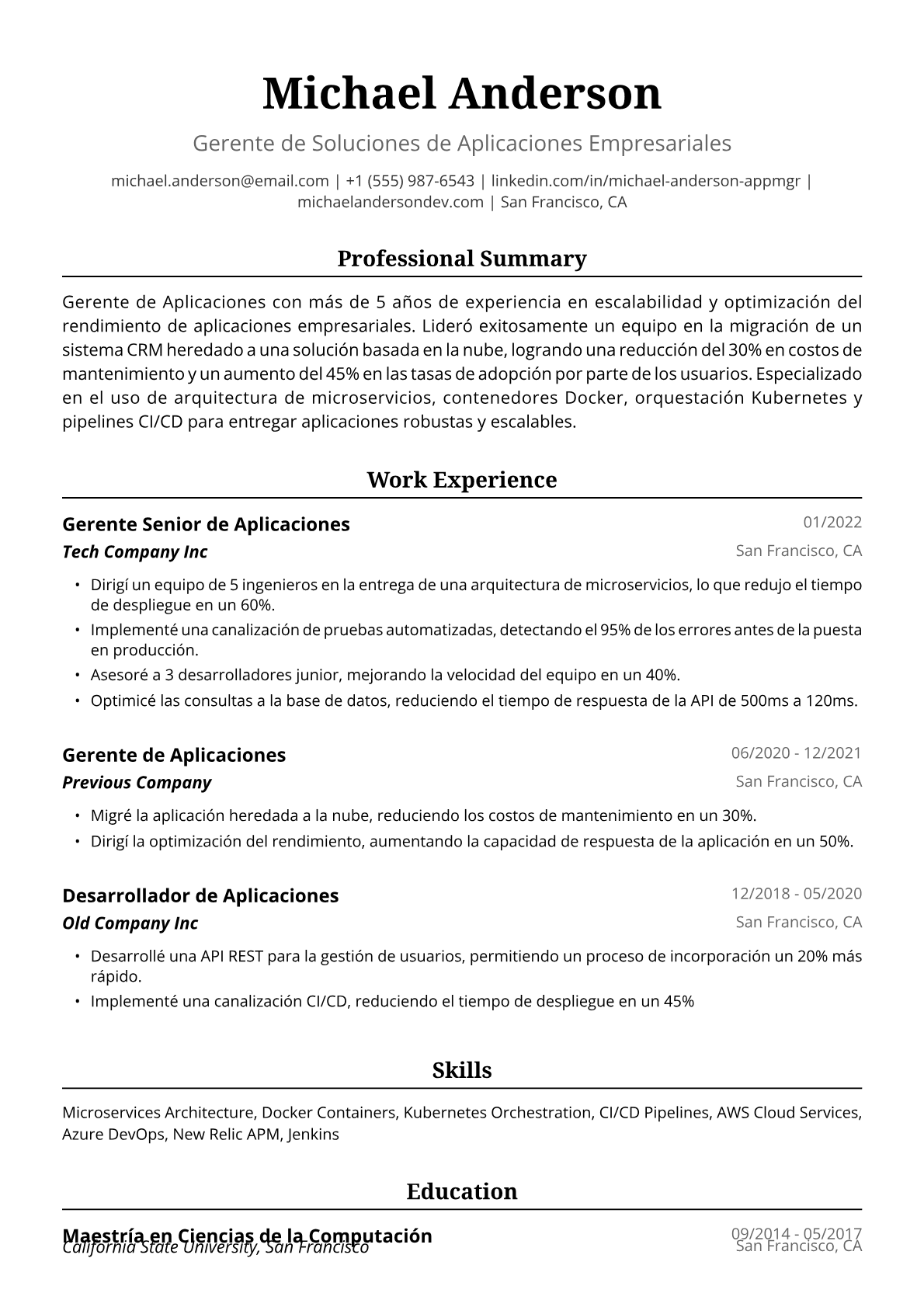 Gerente de Aplicaciones