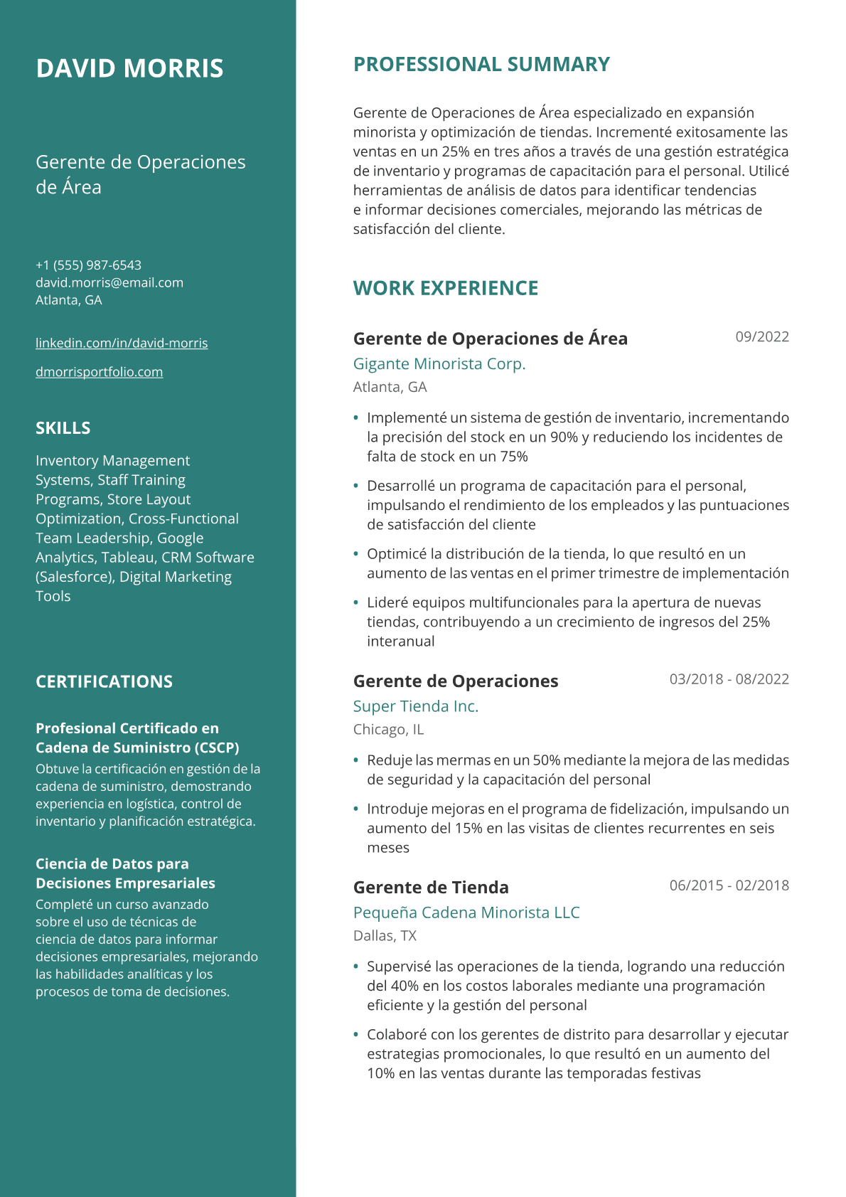 Gerente de Area