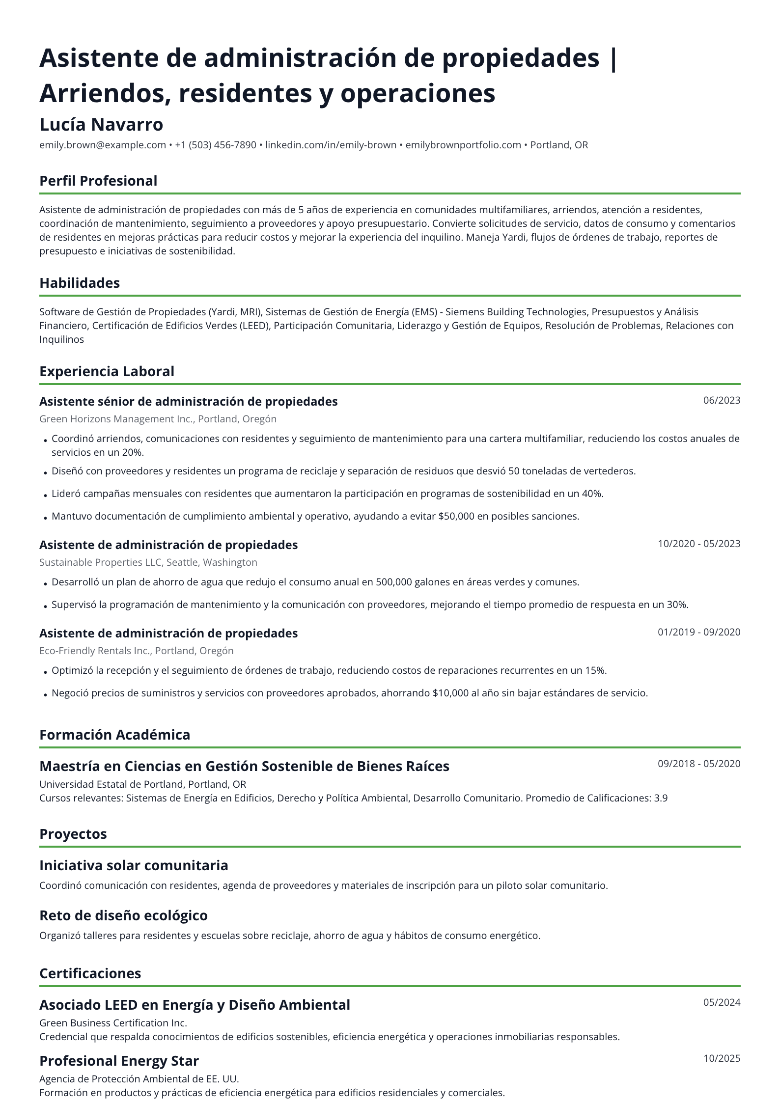 Asistente de administración de propiedades