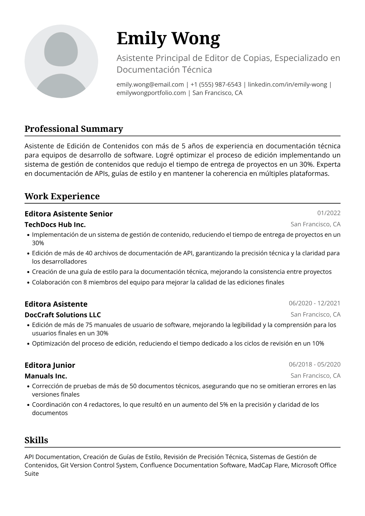 Asistente de edición de contenidos