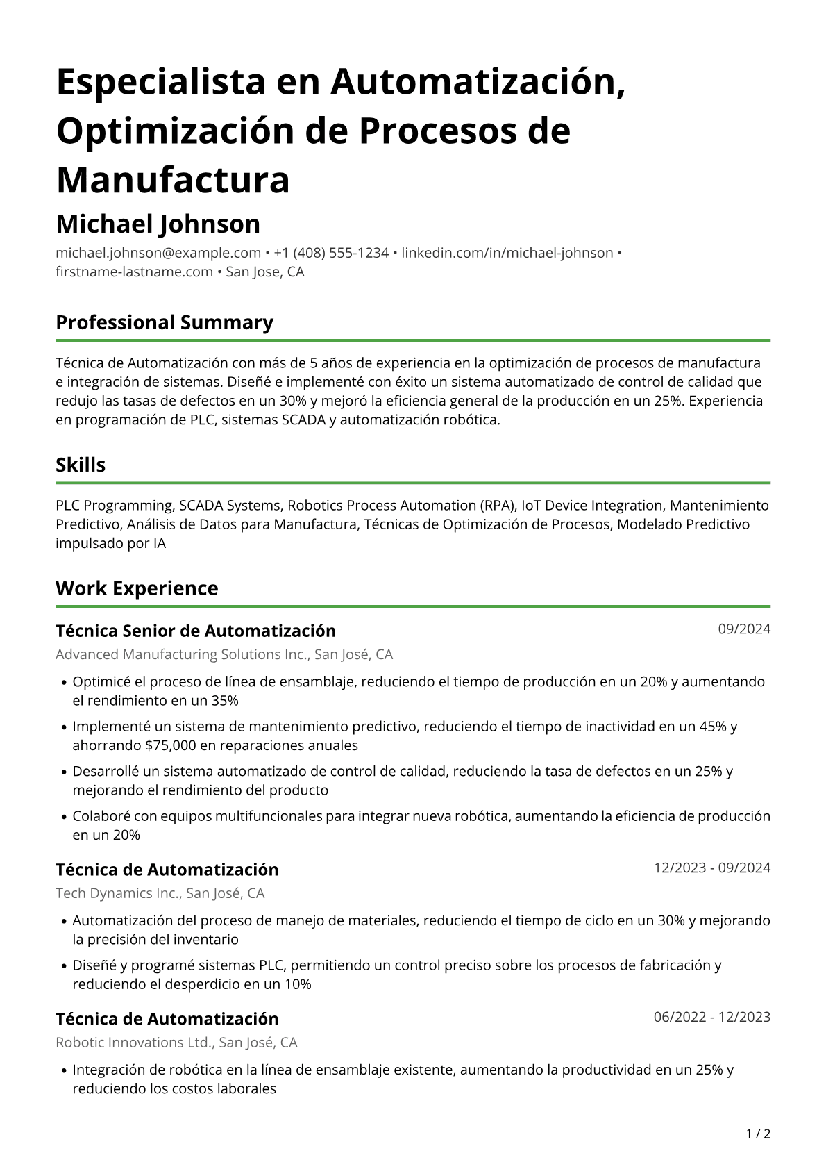 Técnica de Automatización