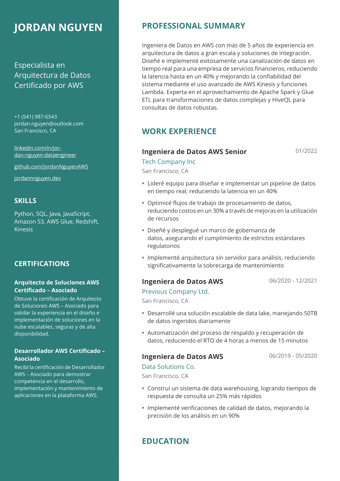 Ingeniera de Datos AWS