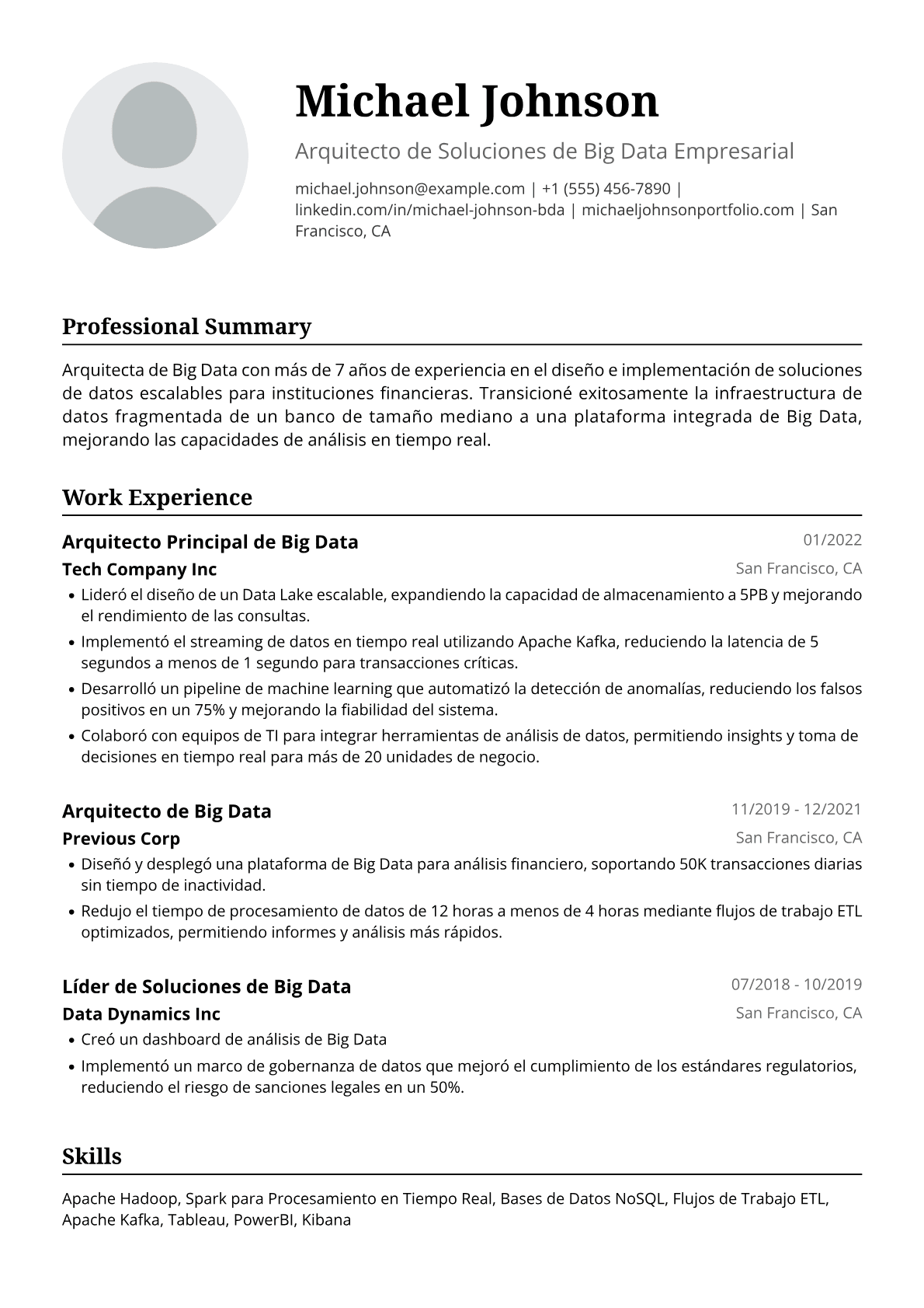 Arquitecta de Big Data