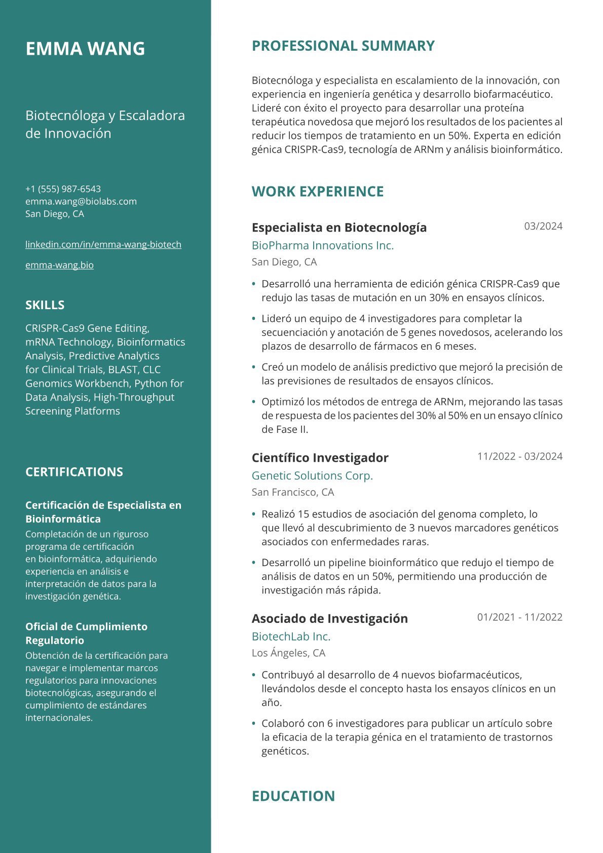 Biotecnóloga