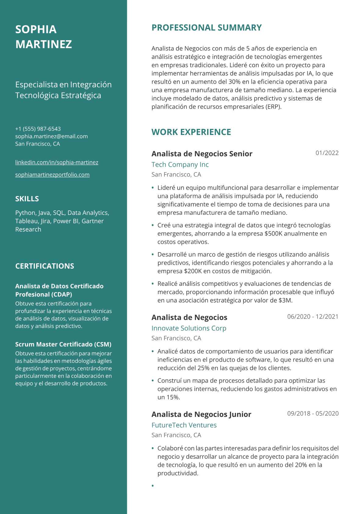Analista de Negocios