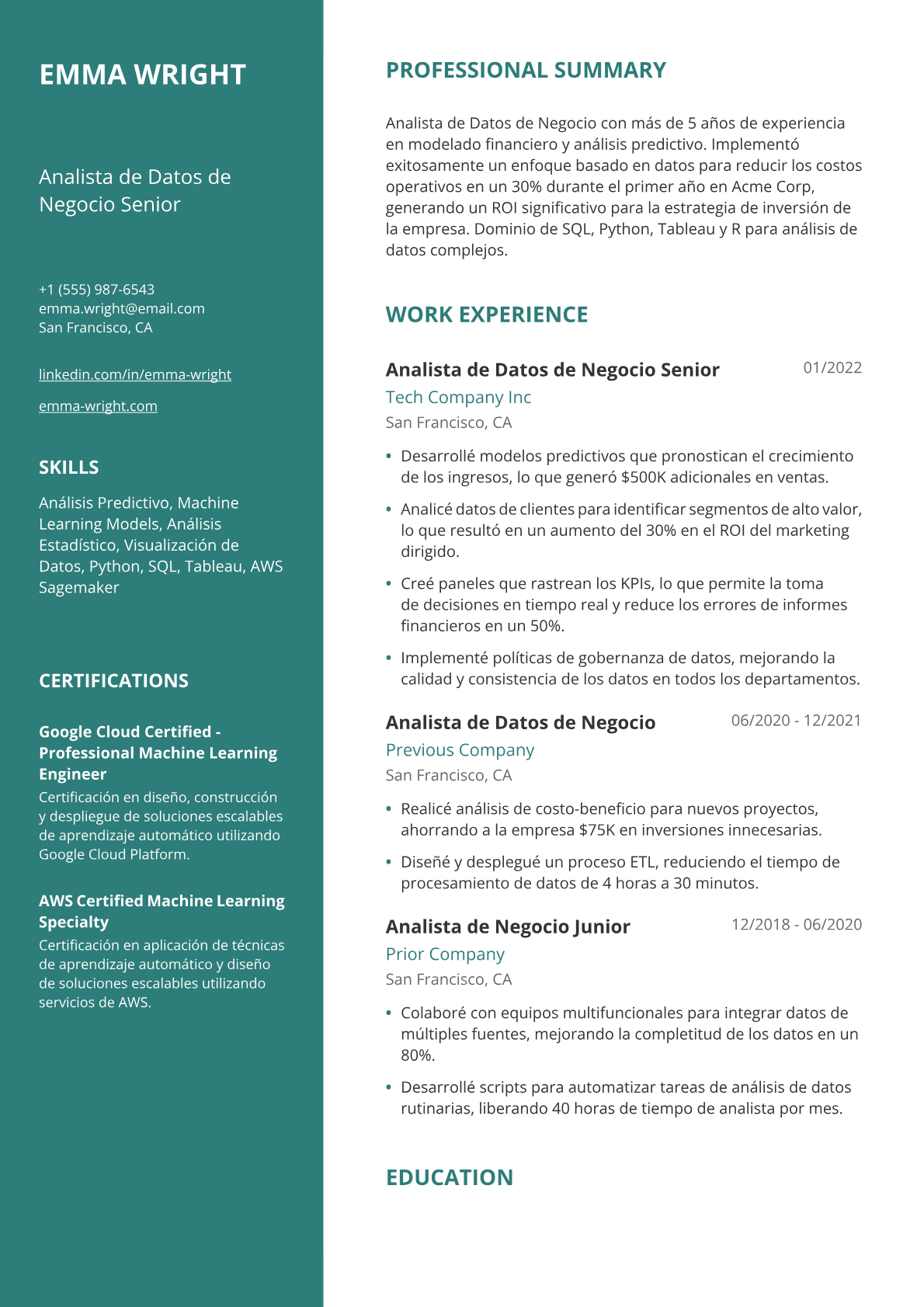 Analista de Datos de Negocio