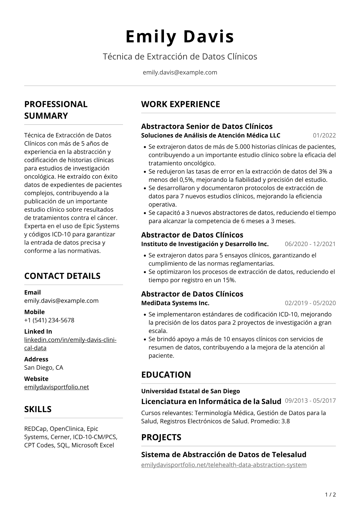 Técnica de extracción de datos clínicos
