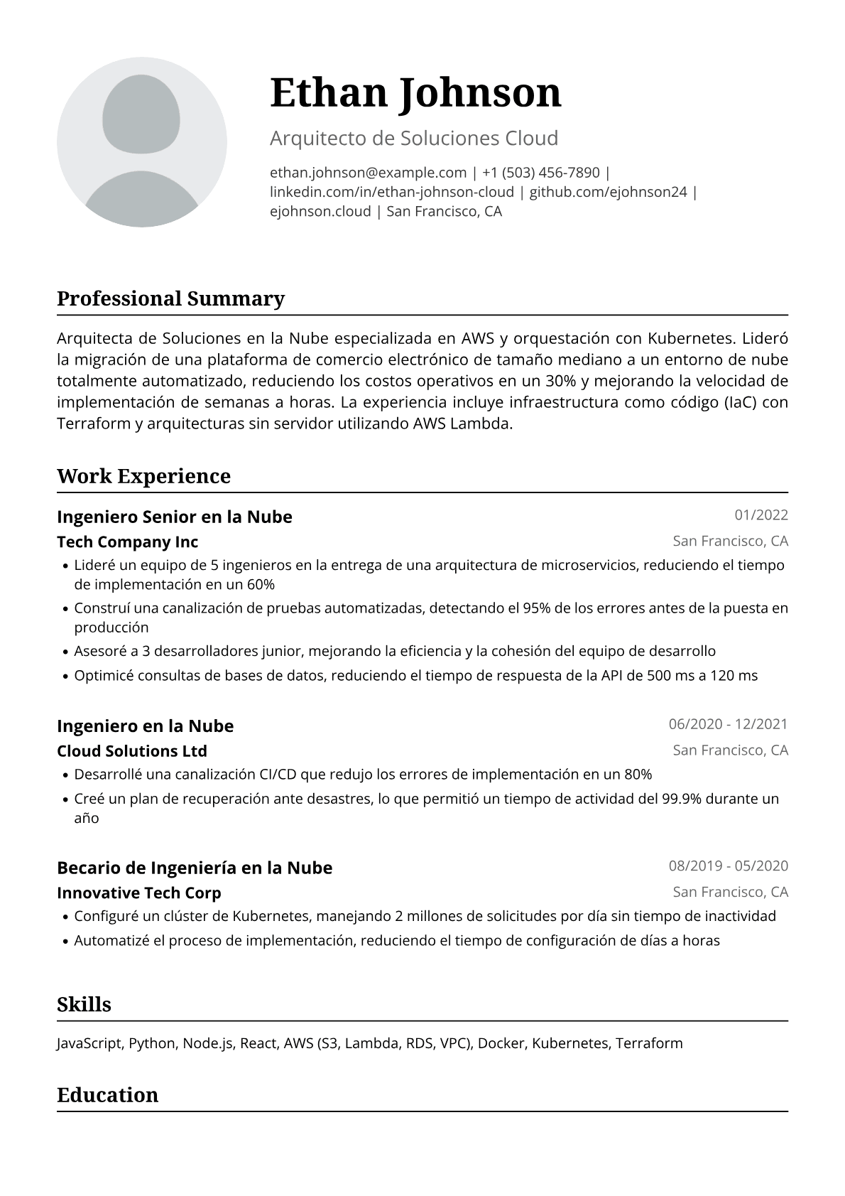 Ingeniera cloud