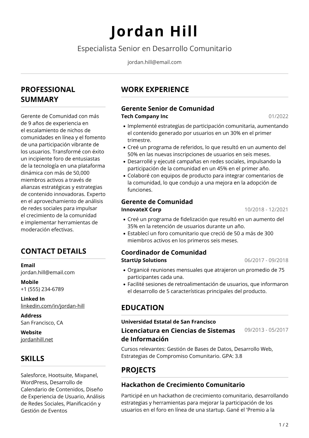 Gerente de comunidad