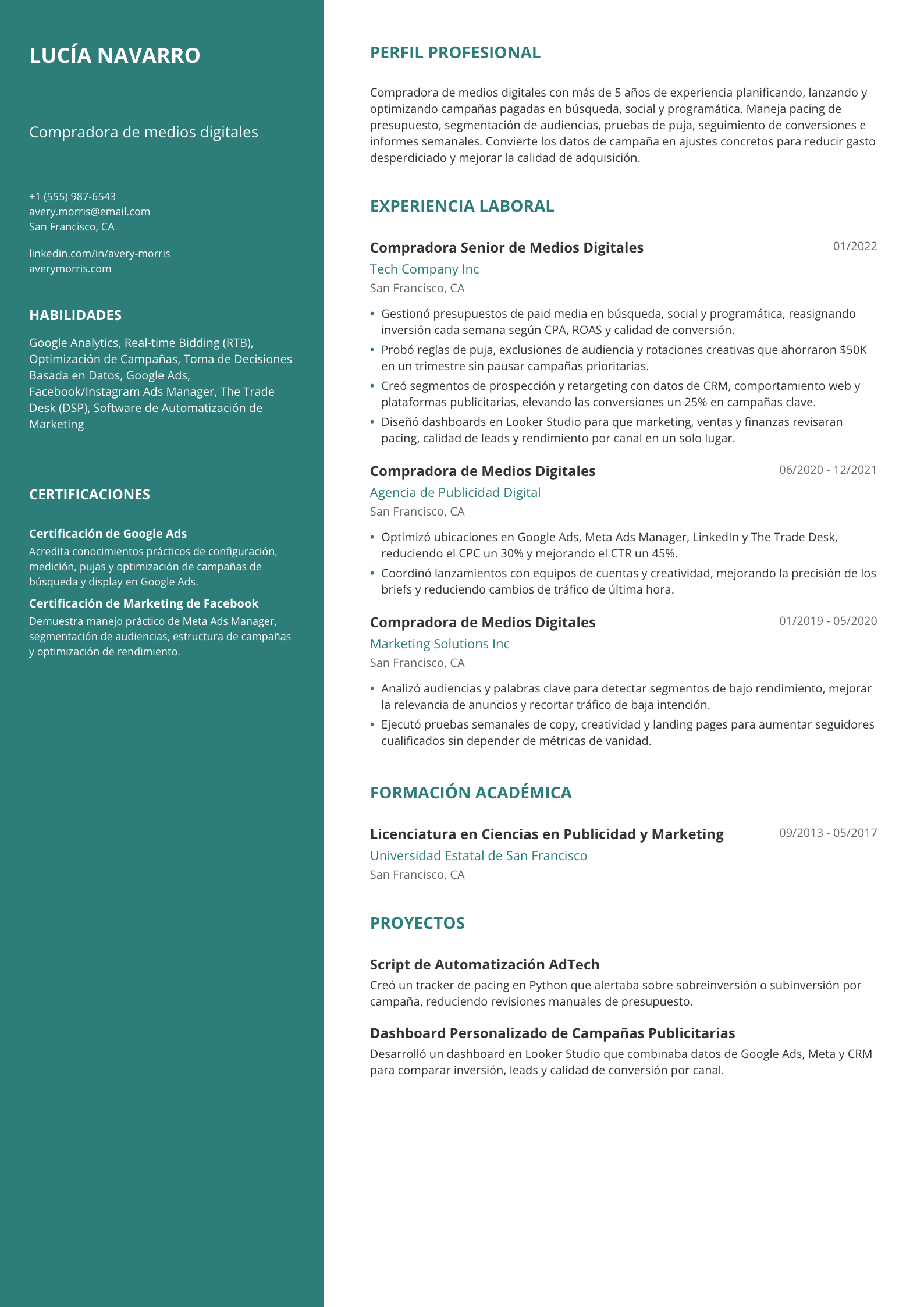 Compradora de medios digitales