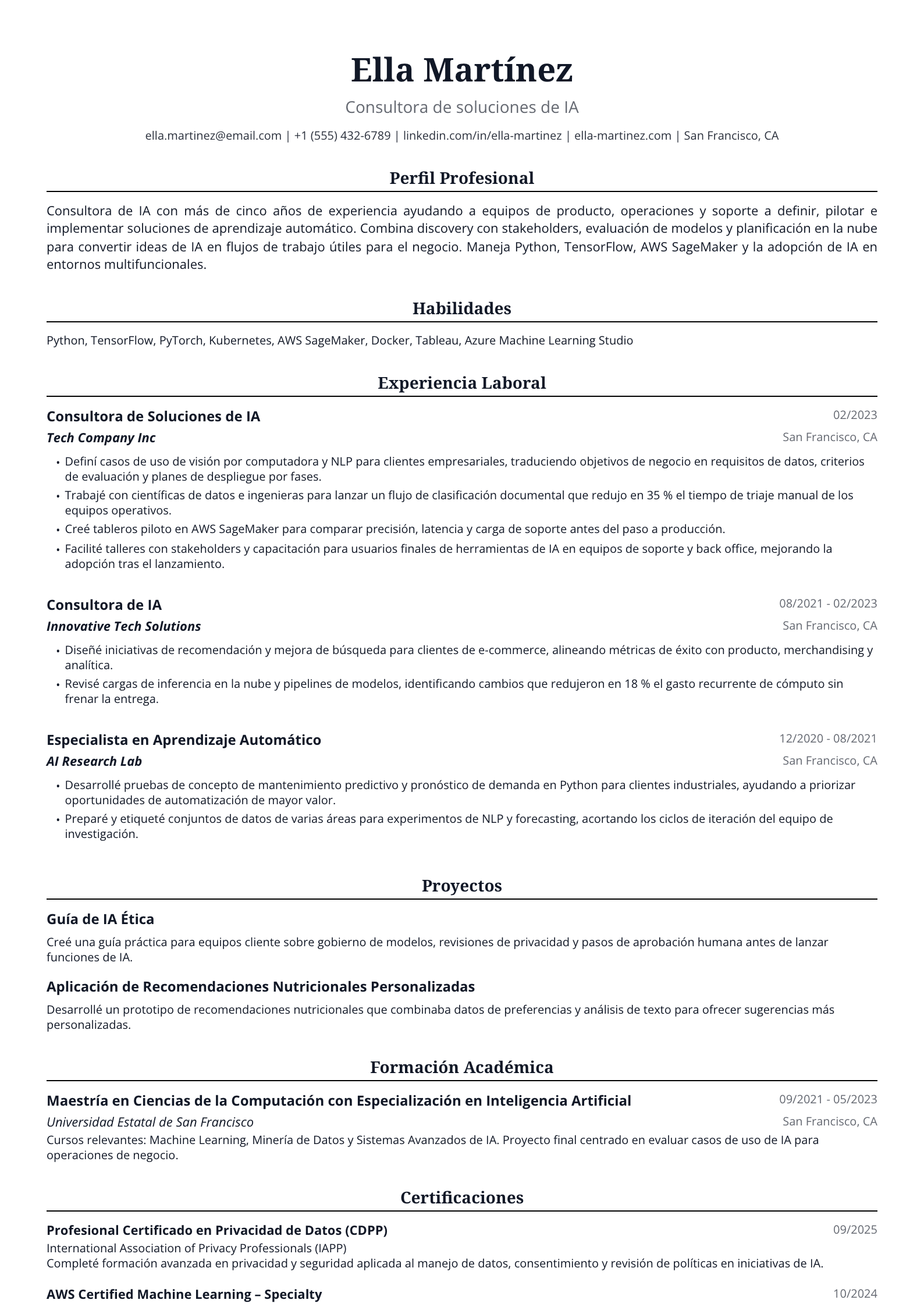 Consultora de IA