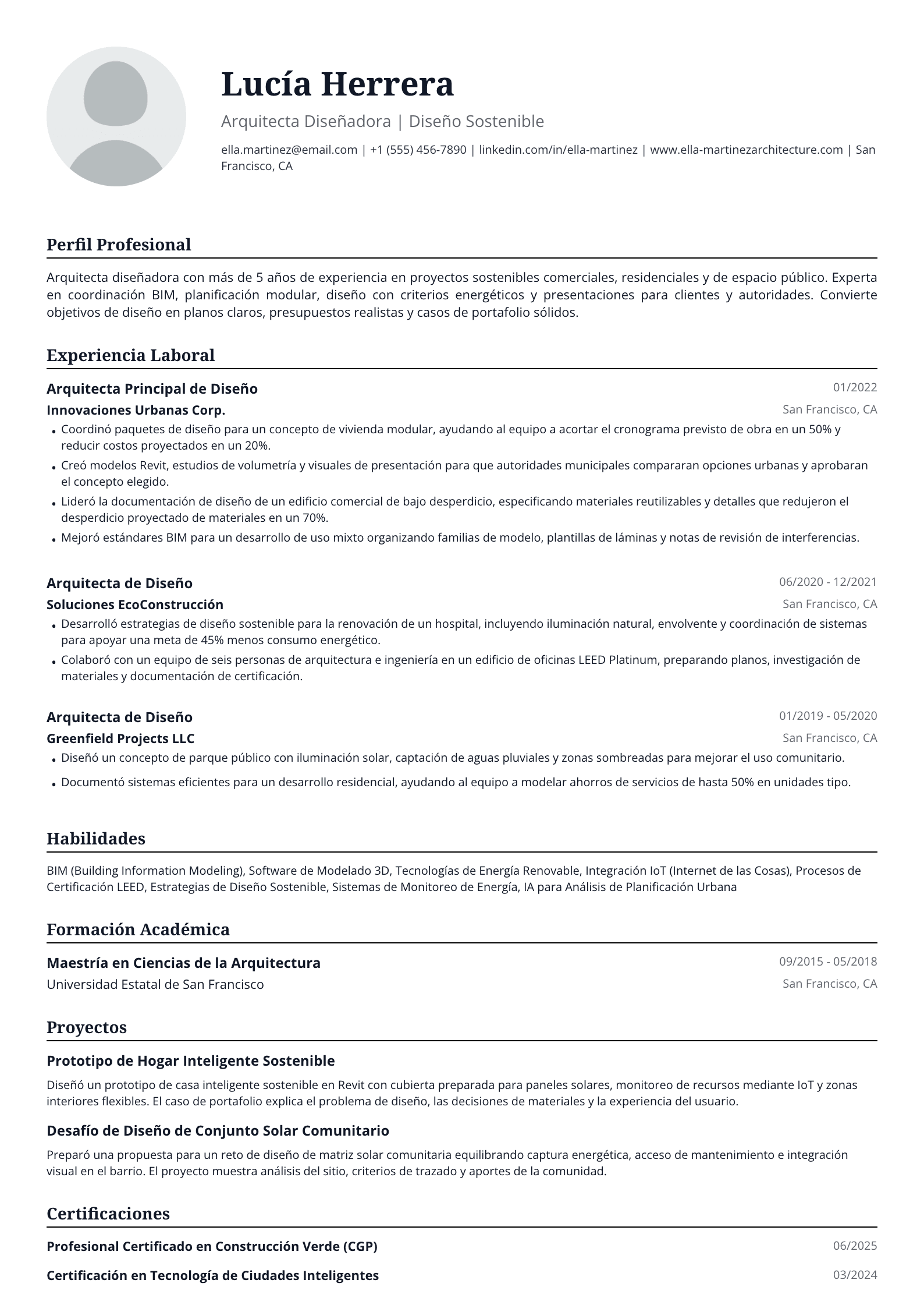 Arquitecta Diseñadora