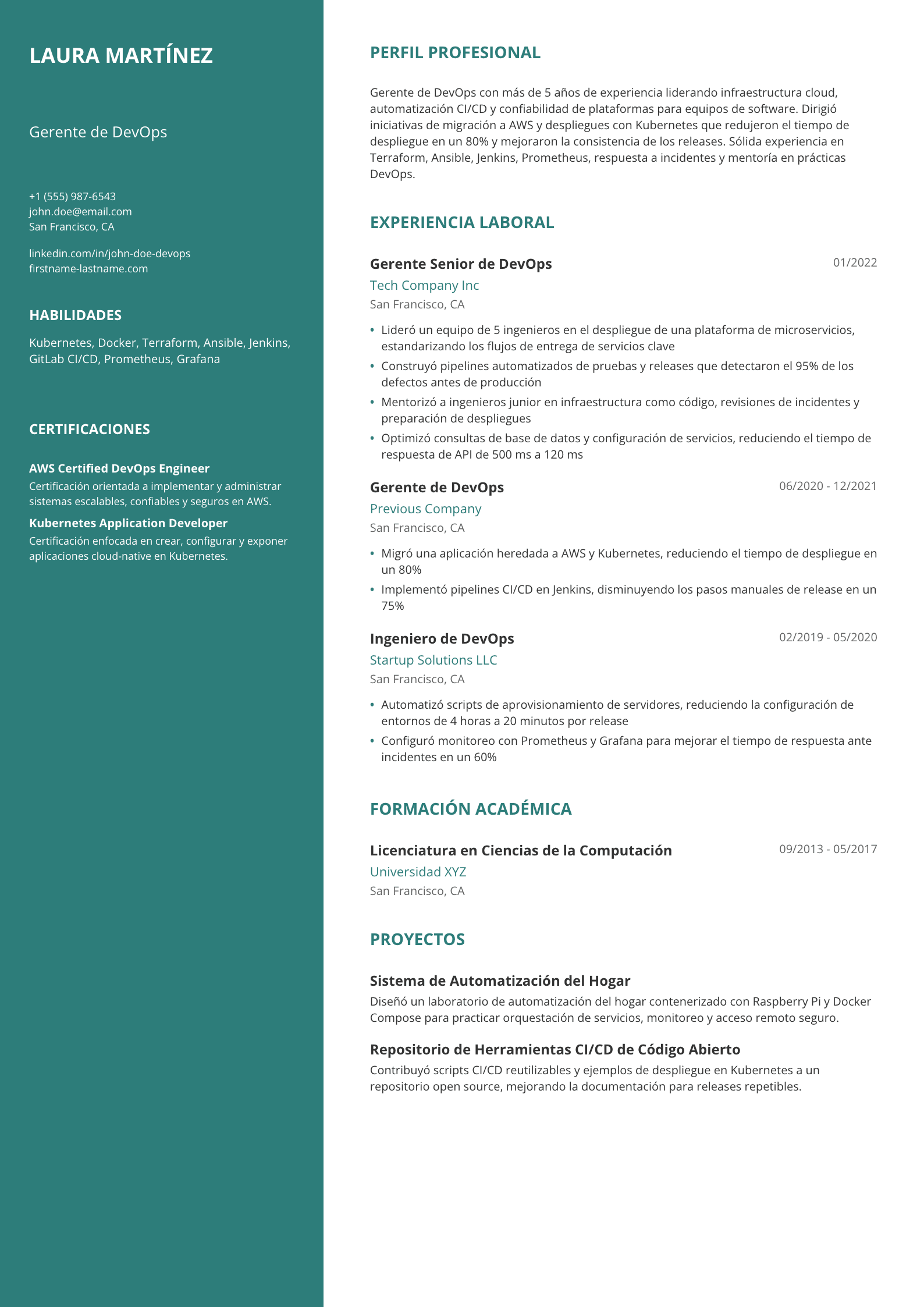 Gerente de DevOps