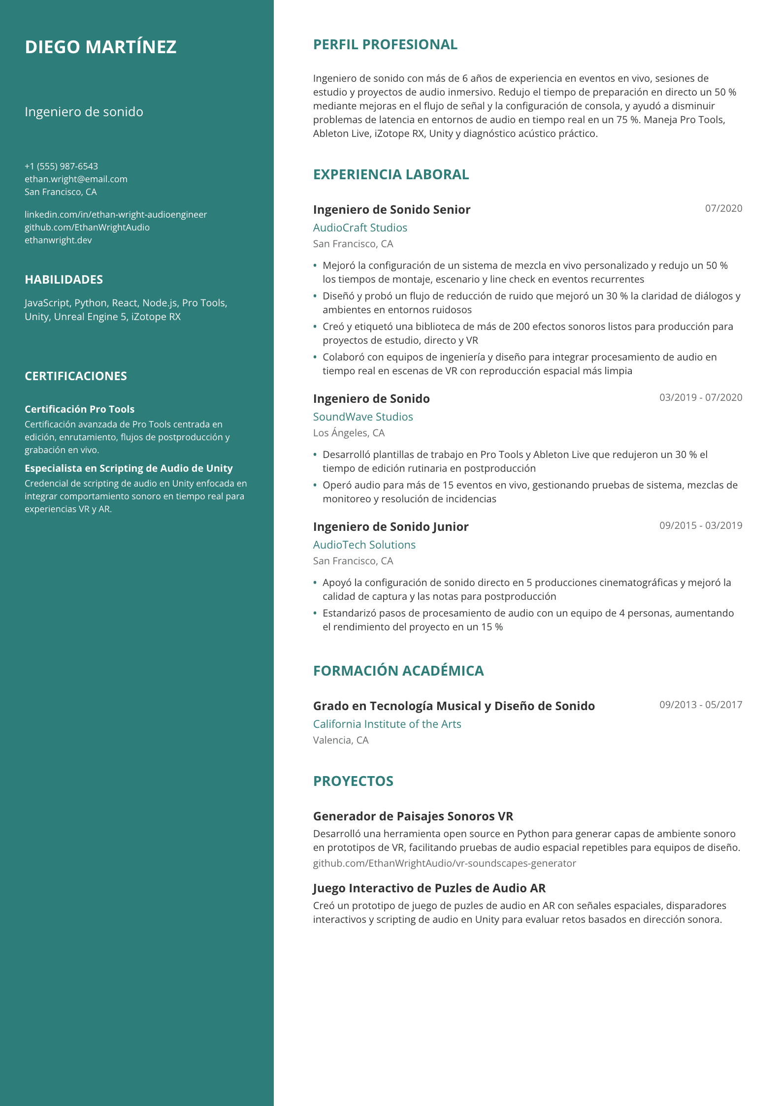 Ingeniero de sonido