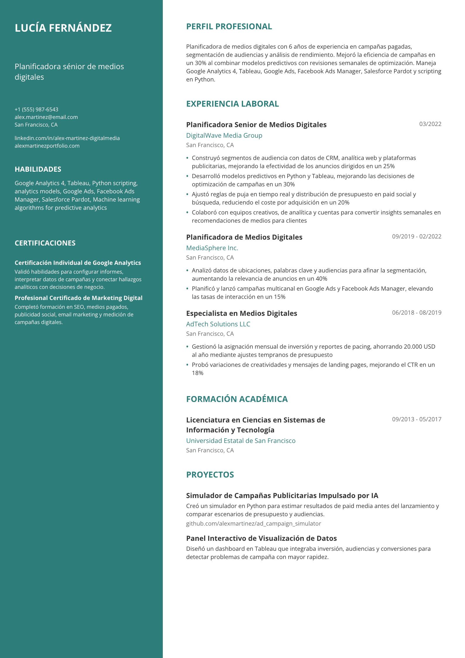 Planificadora de Medios Digitales